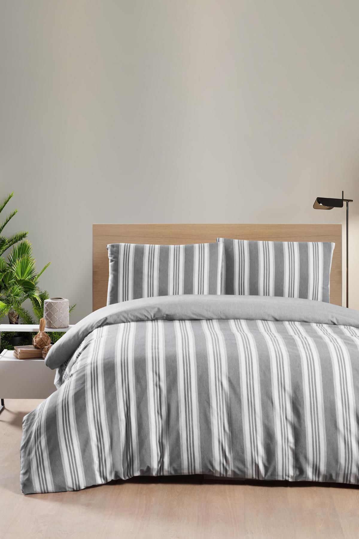 OYALI HOME COLLECTION Lastikli Çarşaflı Nevresim Takımı Tek Kişilik • Kaymaz Yatak• Modern Banyo ve Yatak Odası Dekoru