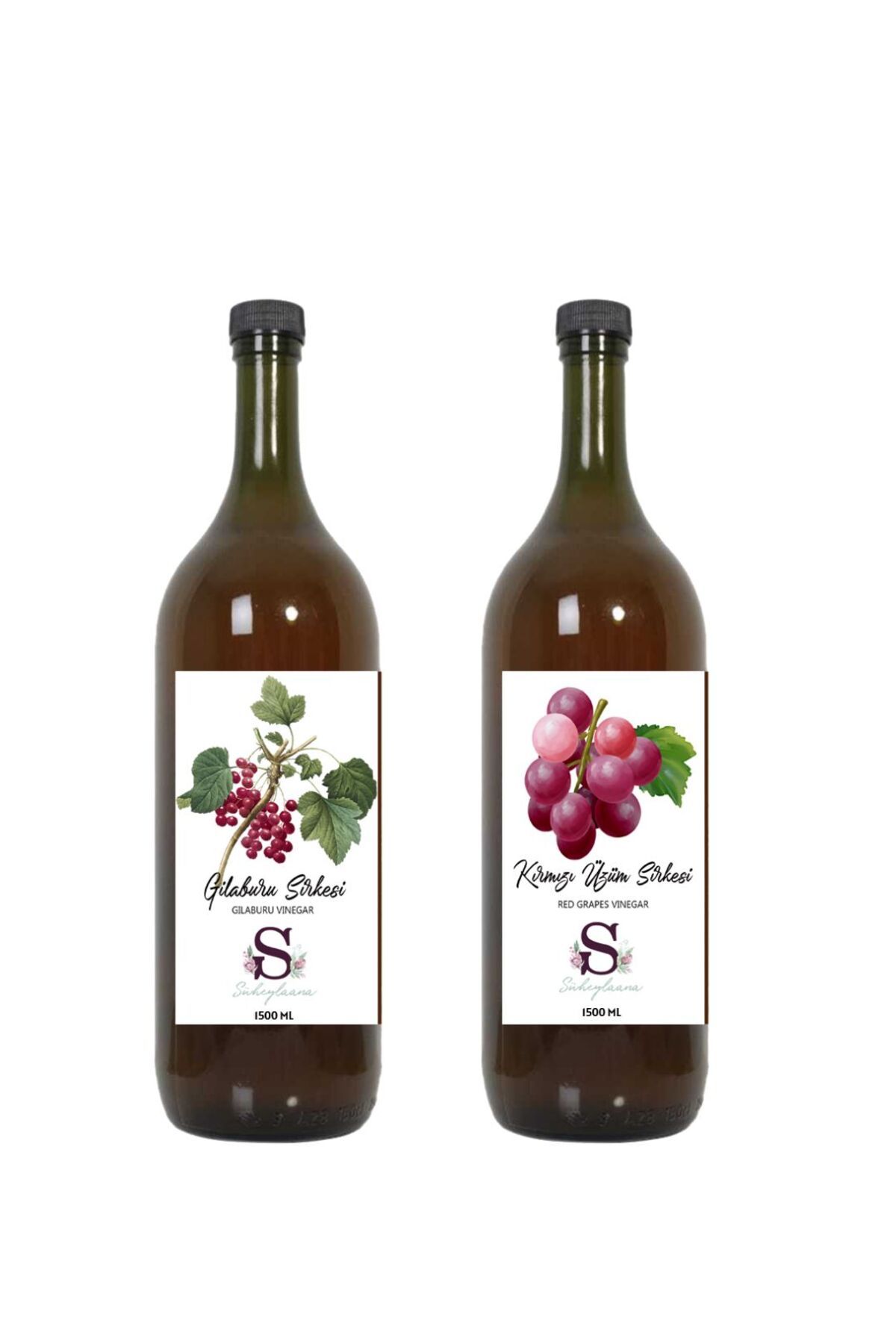 Süheylaana Doğal Gilaburu Sirkesi 1500 Ml - Doğal Kırmızı Üzüm Sirkesi 1500 Ml