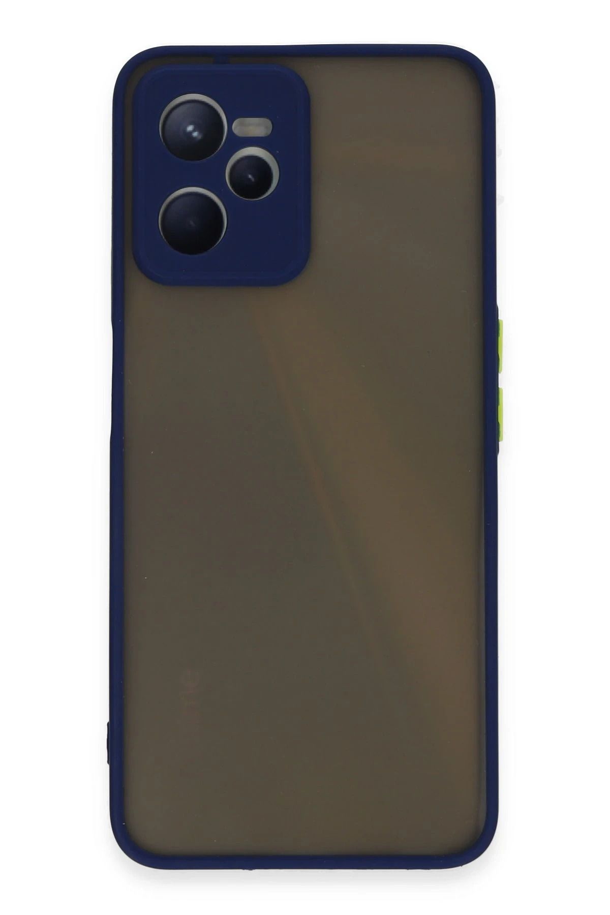 NewFace Realme C35 Kılıf Montreal Silikon Kapak - Lacivert HNZRN