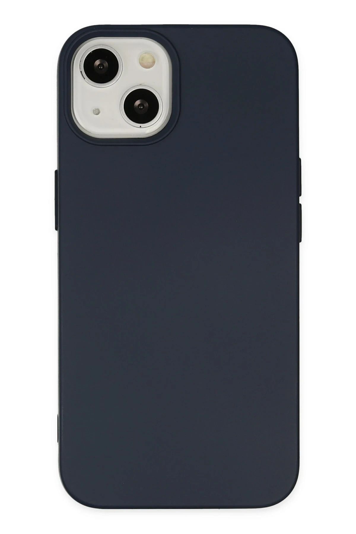 NewFace iPhone 14 Plus Kılıf Nano içi Kadife Silikon - Lacivert NRMSA