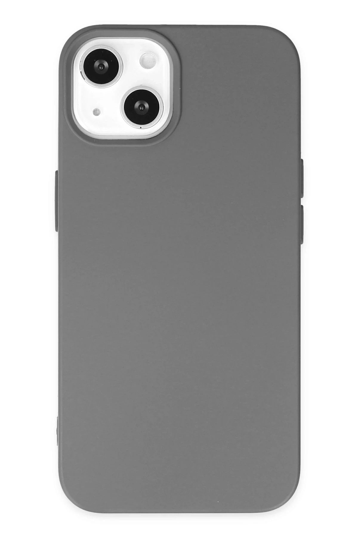 NewFace iPhone 14 Plus Uyumlu Kılıf Nano içi Kadife Silikon - Gri HNZRN