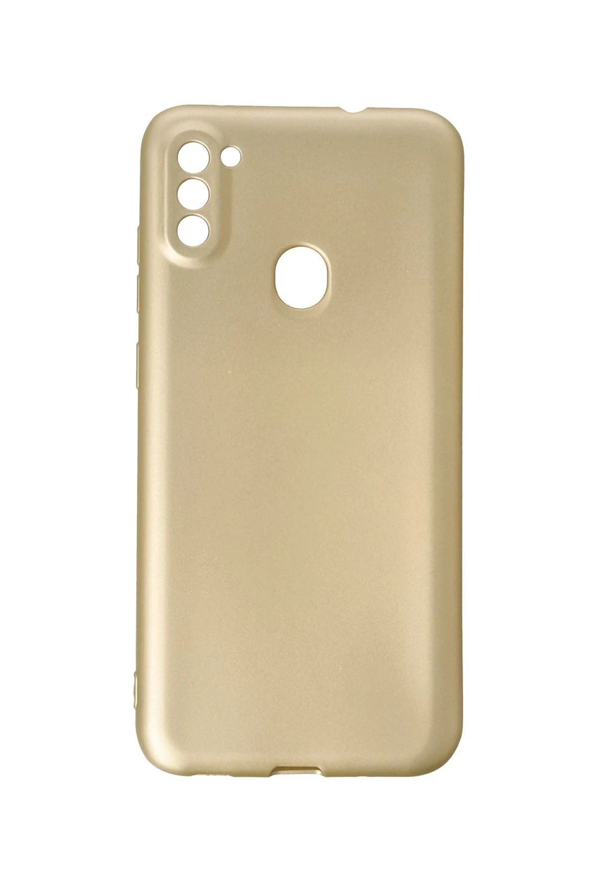 NewFace Samsung Galaxy A11 Kılıf First Silikon - Gold INSLM
