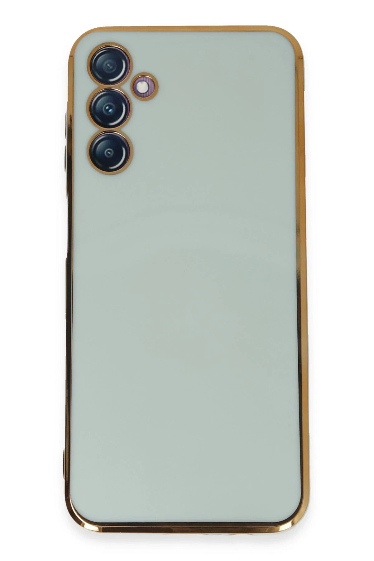 NewFace Samsung Galaxy M14 5G Kılıf Volet Silikon - Açık Yeşil HNZRN