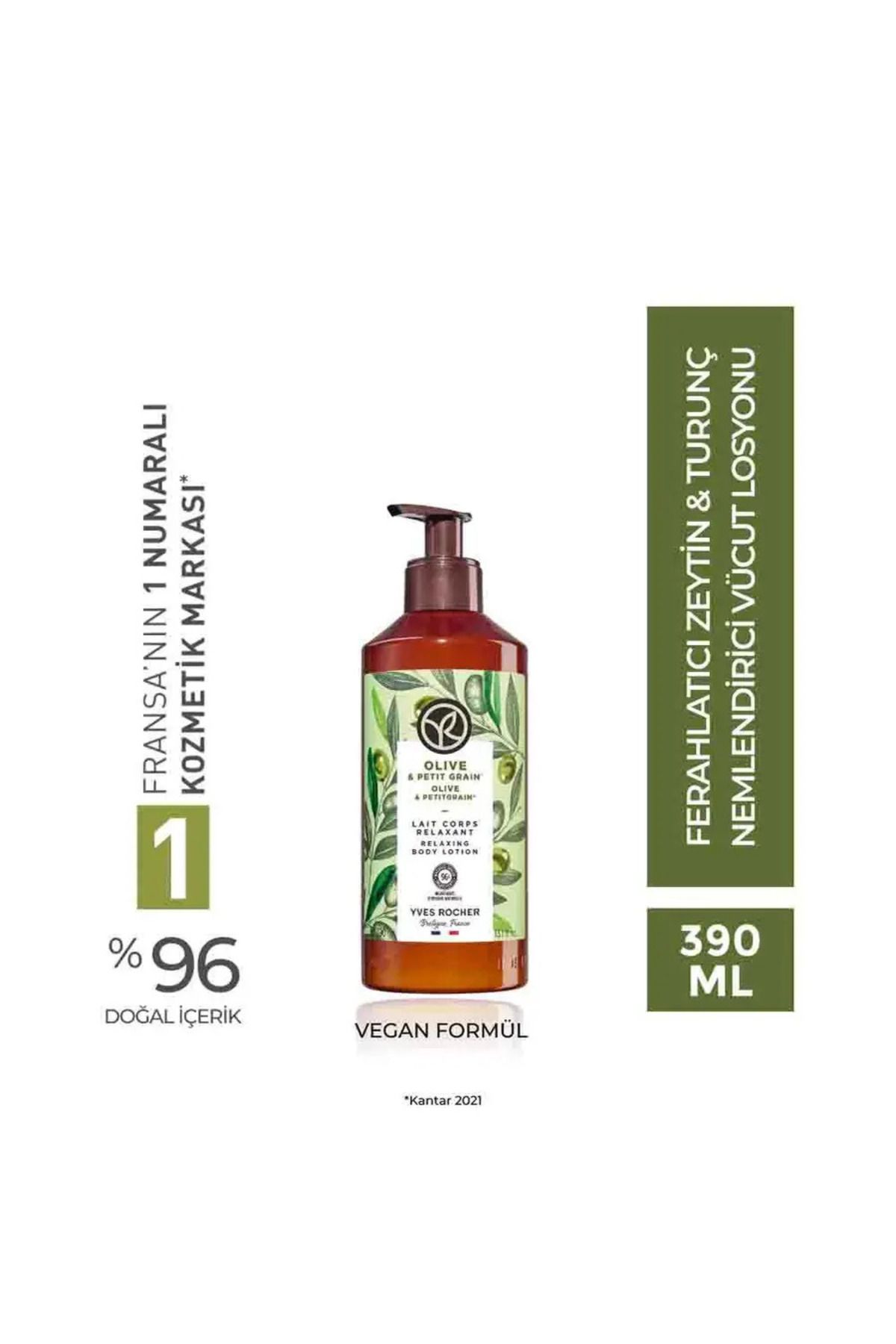 Yves Rocher Nemlendirici Vücut Losyonu - Ferahlatıcı Zeytin Turunç - 390ml
