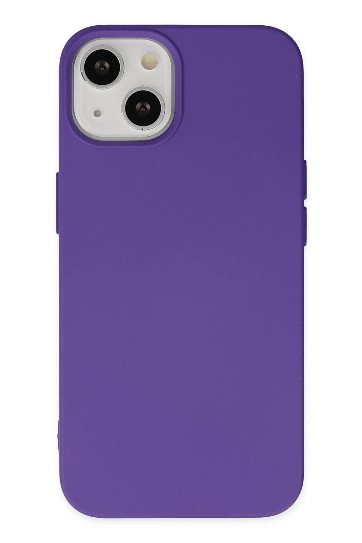 NewFace iPhone 14 Plus uyumlu  Kılıf Nano içi Kadife Silikon - Mor
