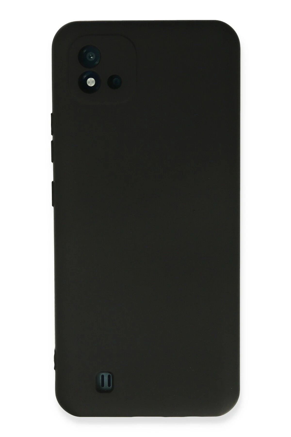NewFace Realme C11 2021 Kılıf Nano içi Kadife Silikon - Siyah JOJUA