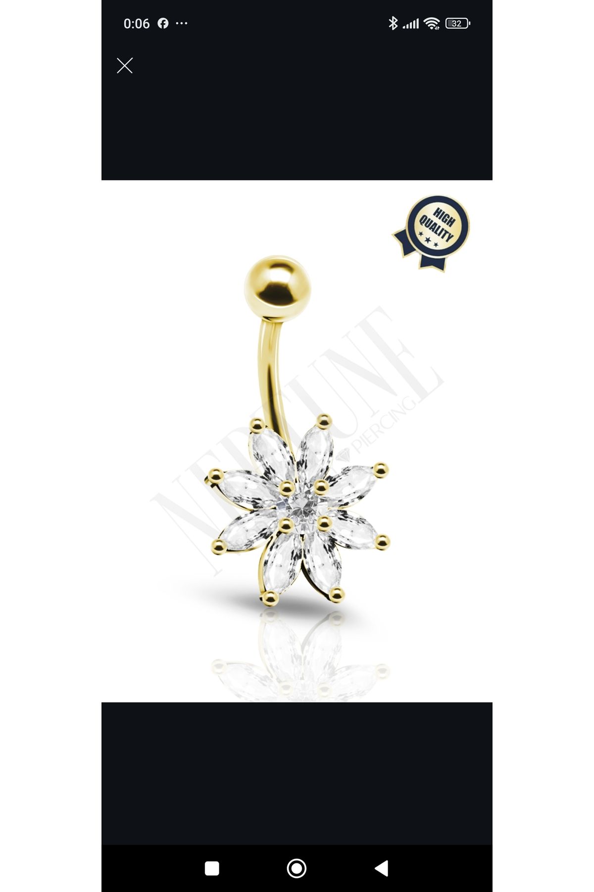 linaaksesuar Göbek piercing