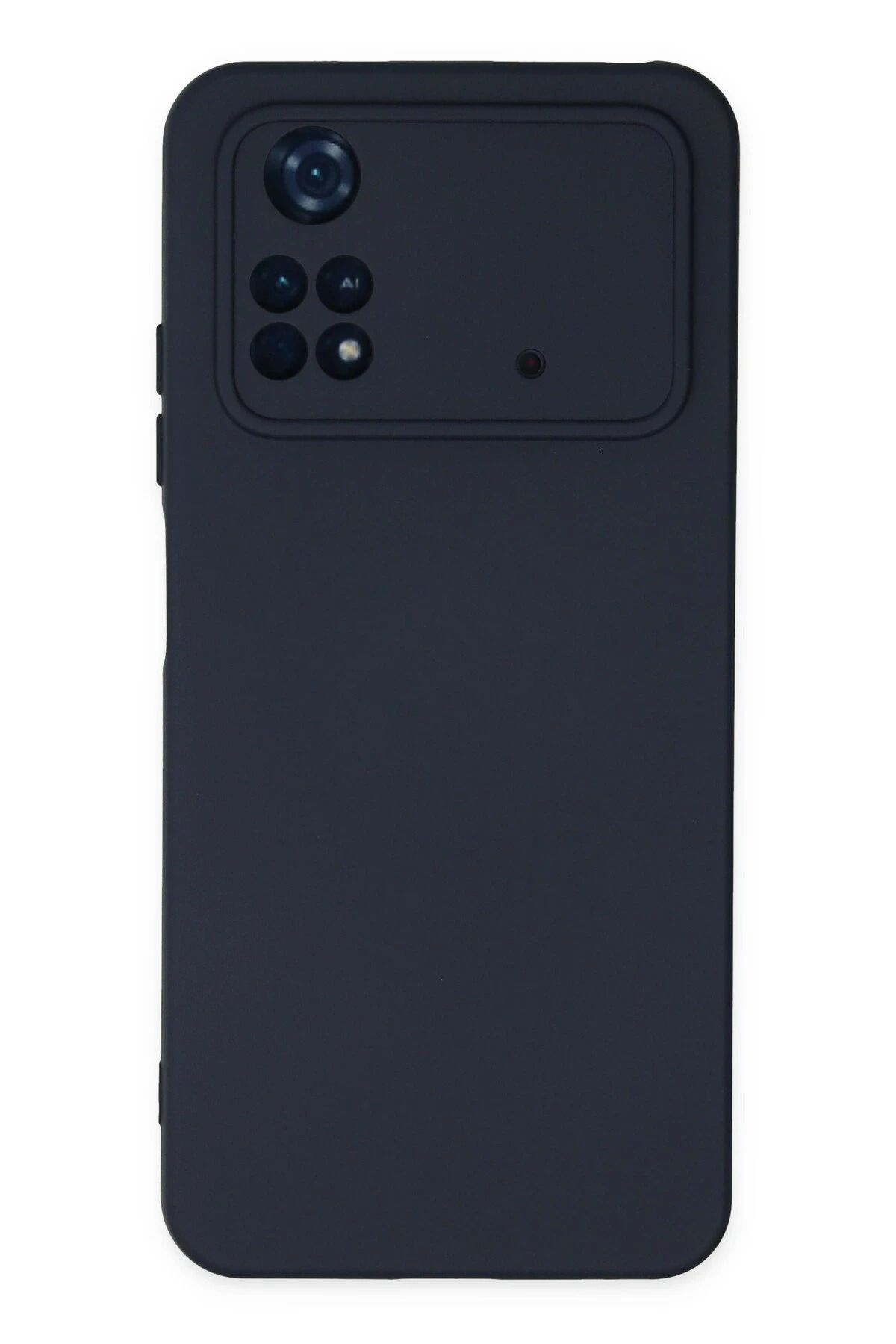NewFace Xiaomi Poco M4 Pro 4G Kılıf Nano içi Kadife Silikon - Lacivert uyumlu