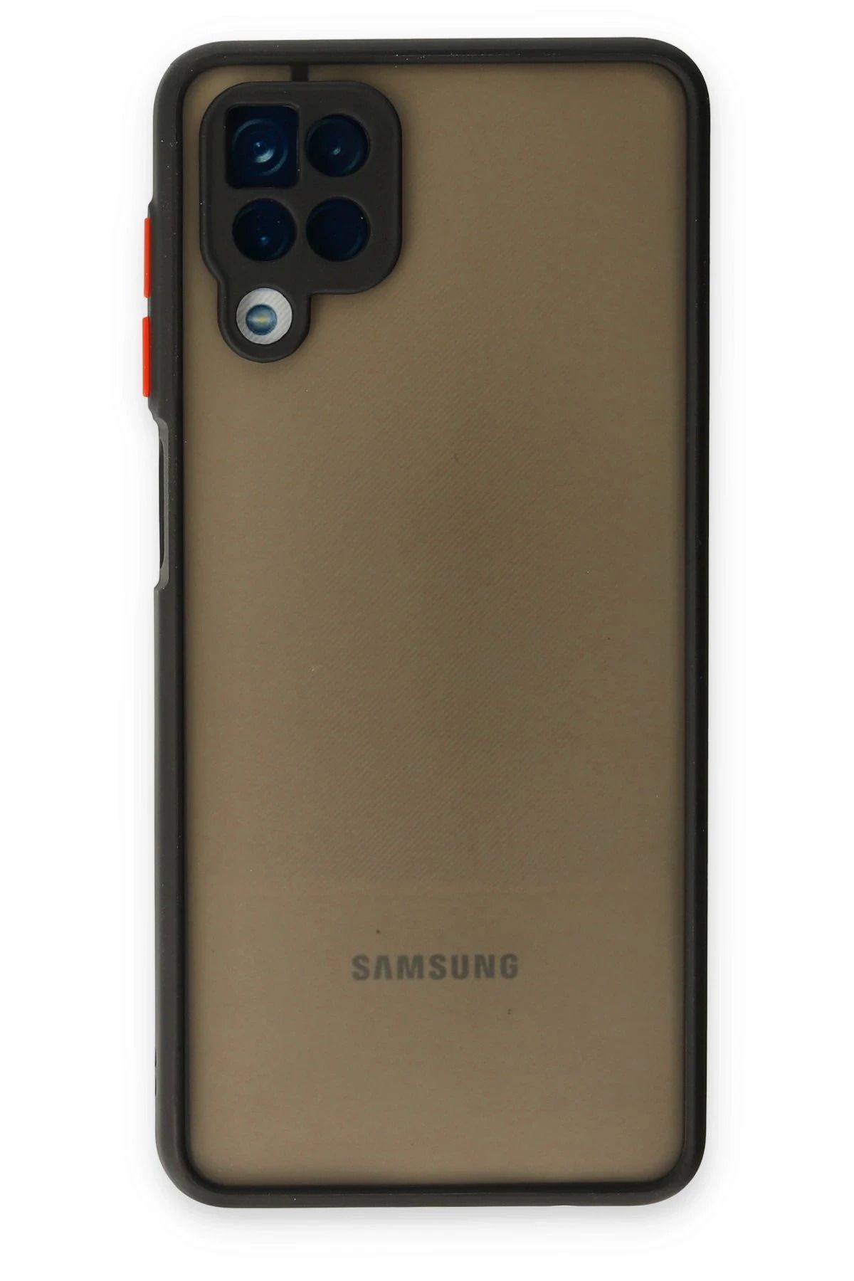 NewFace Samsung Galaxy A12 Kılıf Montreal Silikon Kapak - Siyah NRMSA