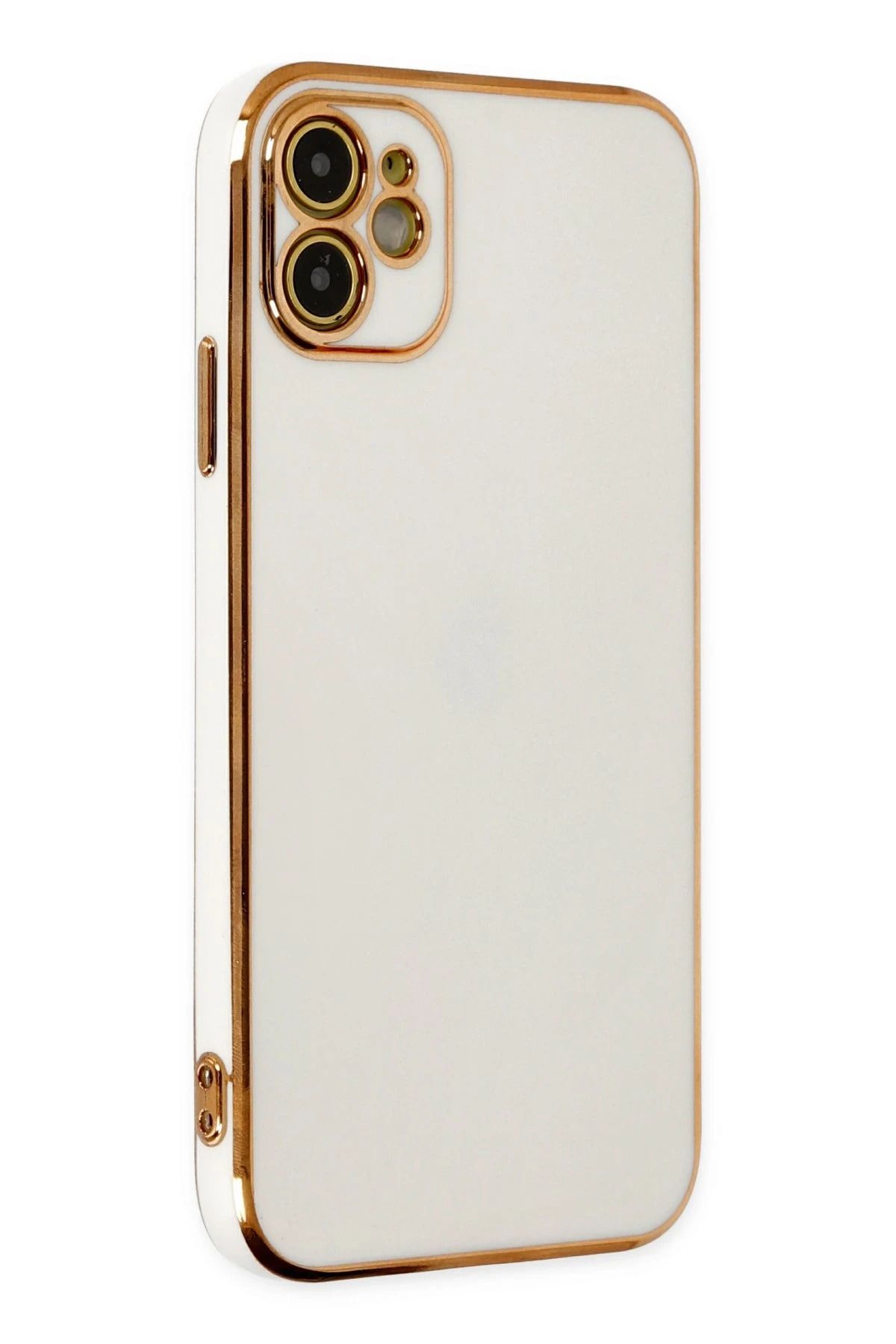 NewFace iPhone 12 Kılıf Volet Silikon - Beyaz YNSMR