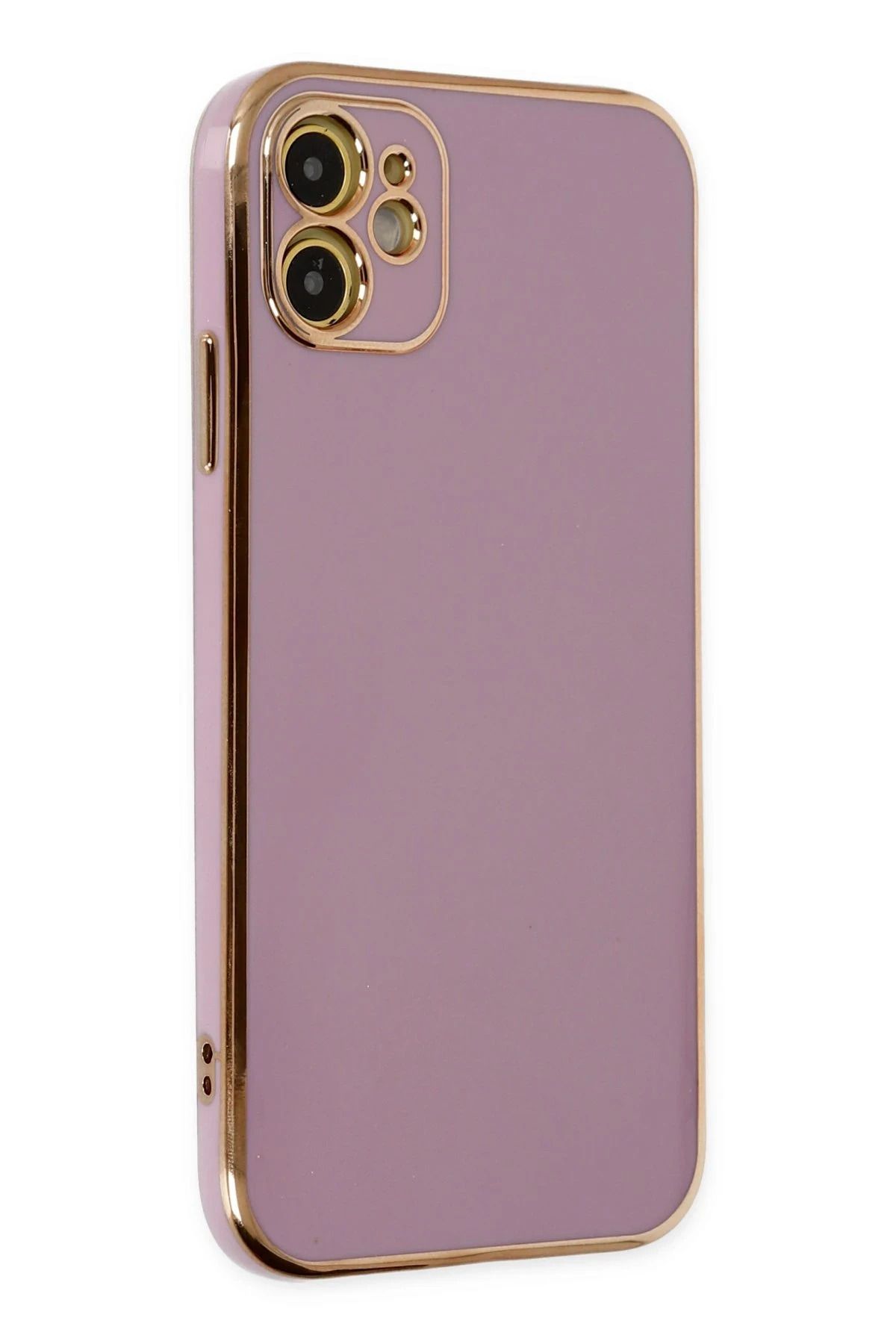 NewFace iPhone 12 Kılıf Volet Silikon - Mor YNSMR