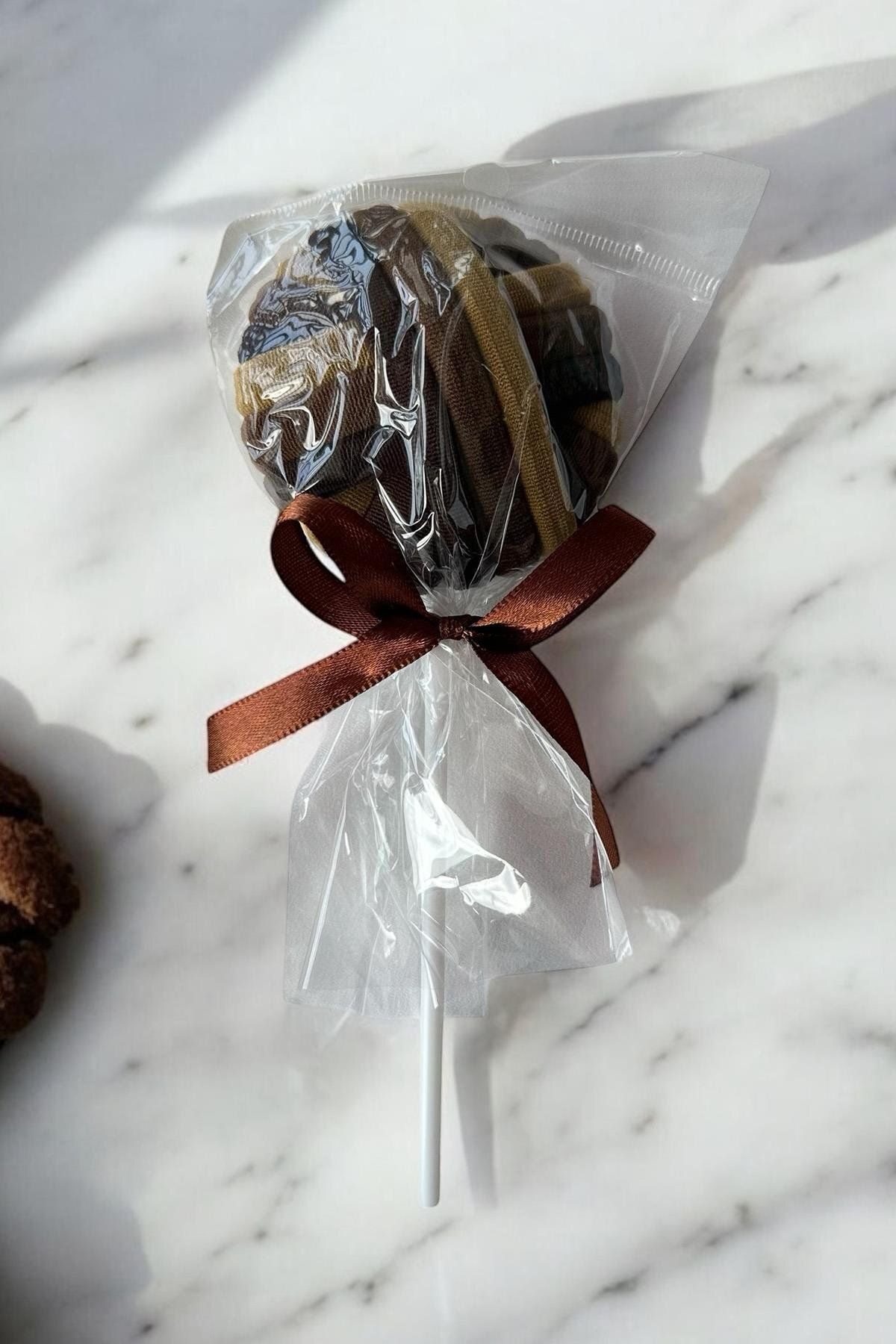 TAKIŞTIR Karışık Renk Lolipop Figürlü Lastik Toka Set