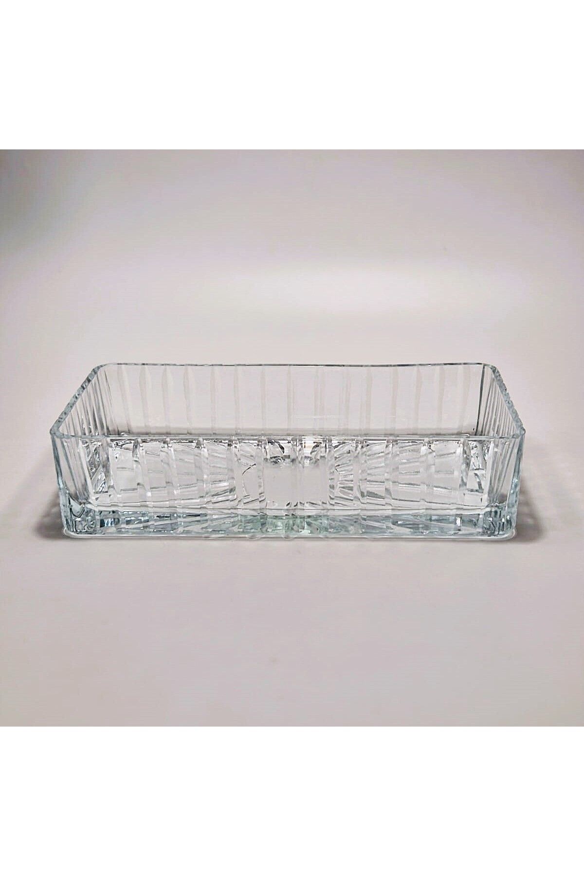 Akden Kristal KESME KRİSTAL DEKOR BATON SUNUM KASESİ