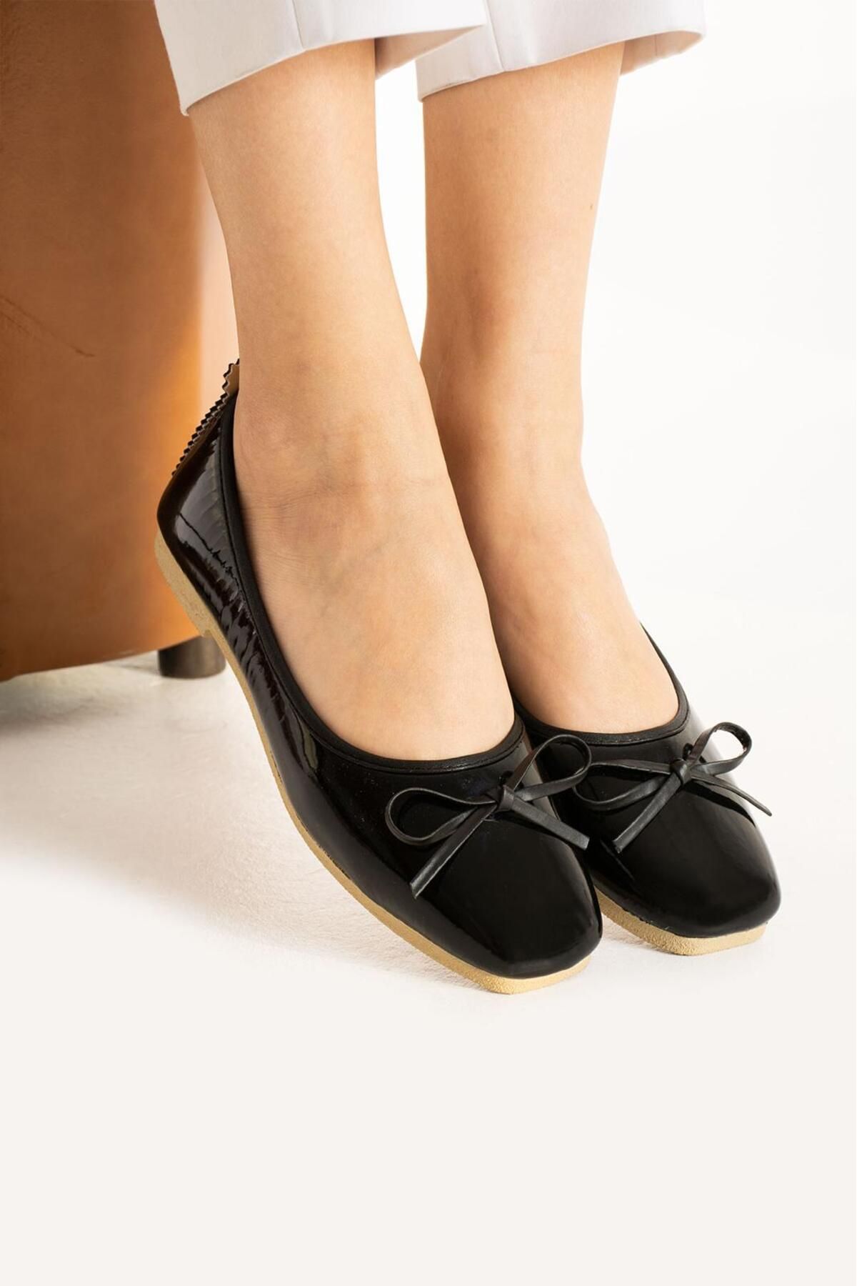 Sanart Shop Moda Fiyonklu Kadın Babet
