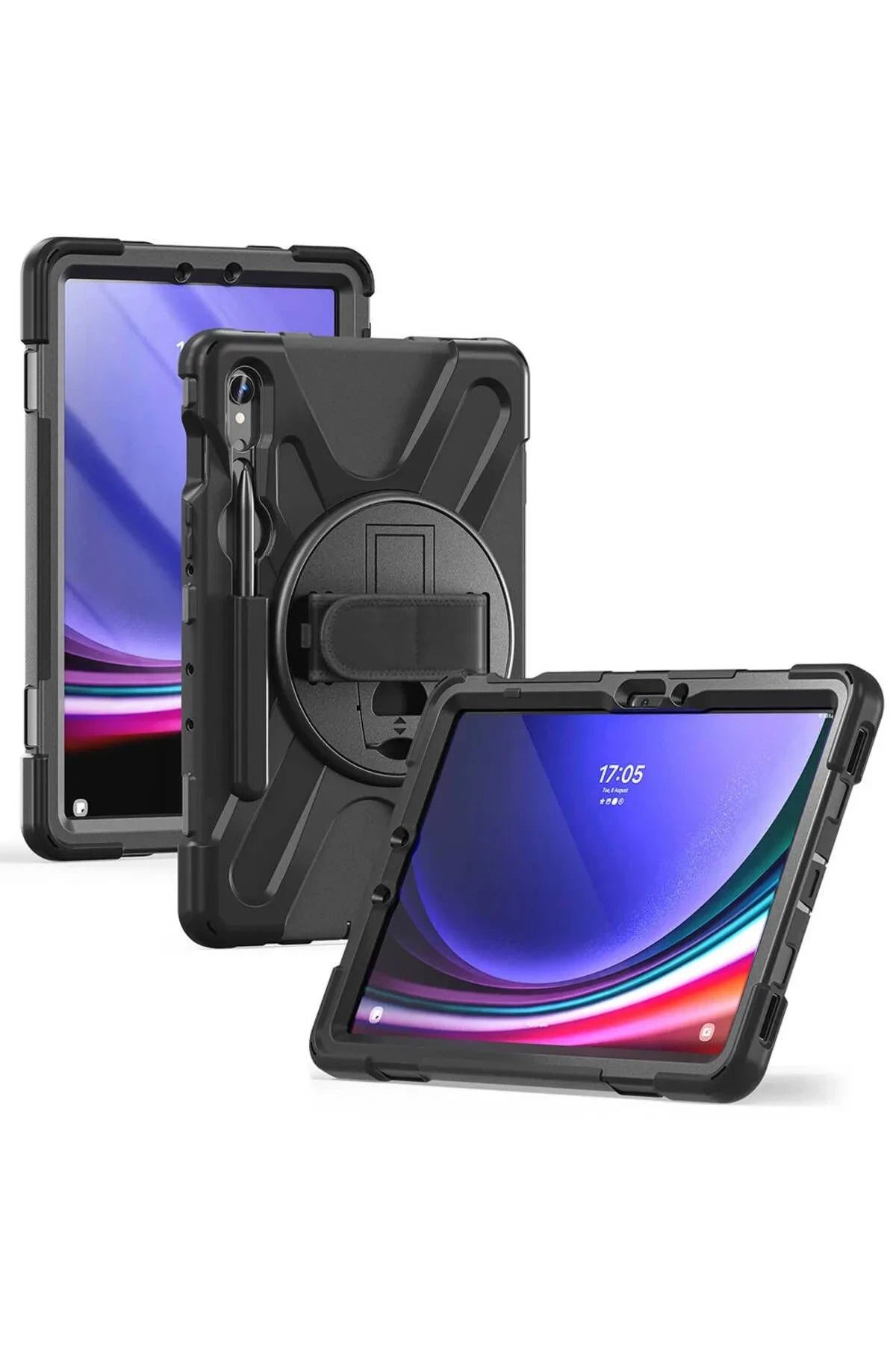 NewFace Samsung Galaxy X510 Tab S9 FE 11 Kılıf Amazing Tablet Kapak - Siyah FERRG