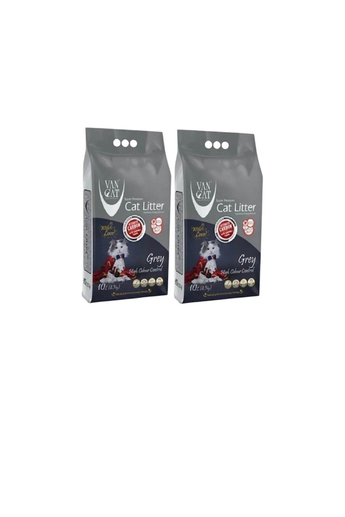 femmeGLOBE Vancat Van Cat Aktif Karbonlu Kedi Kumu 10 Lt (2 Adet)