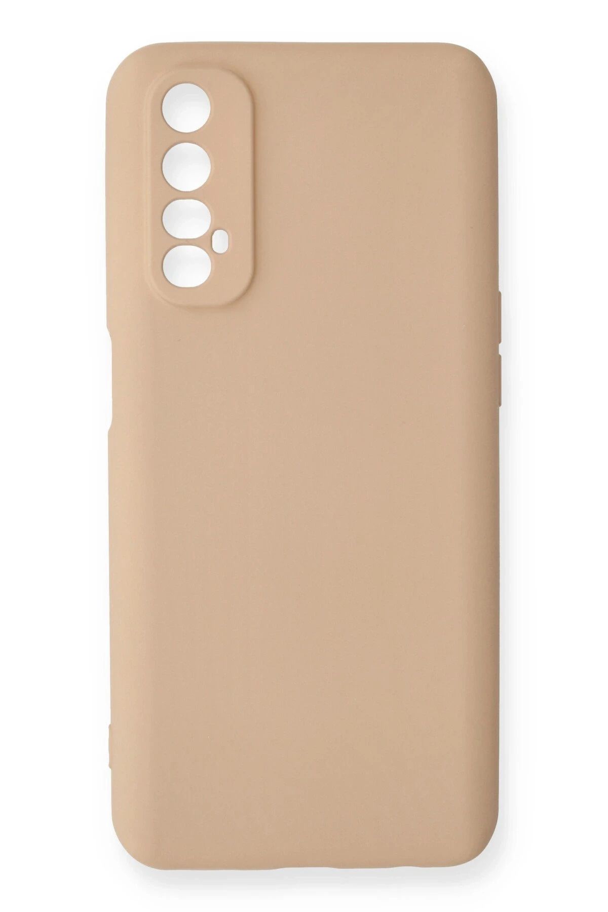 NewFace Realme 7 Kılıf Nano içi Kadife Silikon - Pudra JOJUA