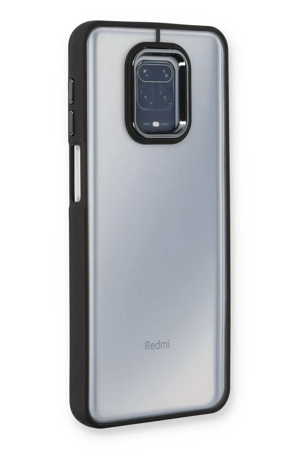 NewFace Xiaomi Redmi Note 9 Pro Kılıf Dora Kapak - Siyah NRMSA