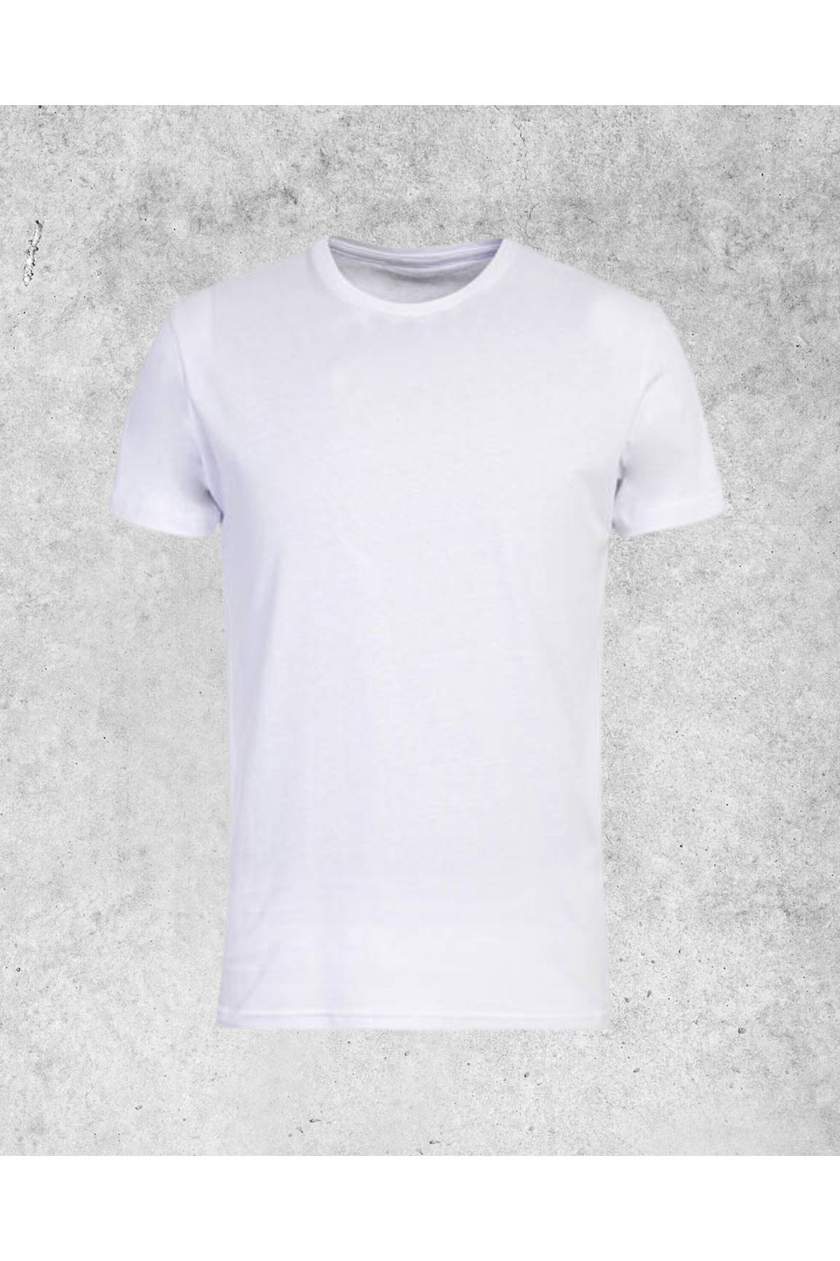 MOLICO Basic unisex sıfır yaka kısa kollu rahat tshirt