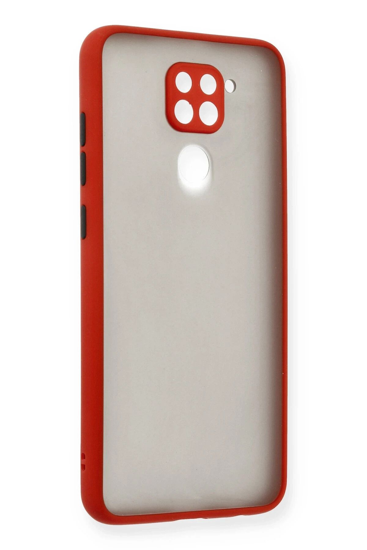 NewFace Xiaomi Redmi Note 9 Kılıf Montreal Silikon Kapak - Kırmızı BSTMY