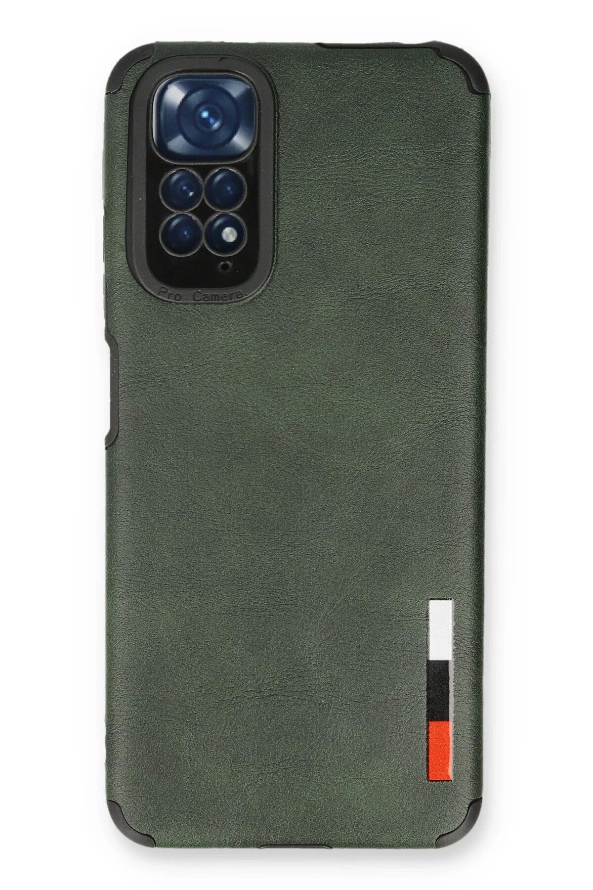 NewFace Xiaomi Redmi Note 11 Kılıf Loop Deri Silikon - Yeşil JOJUA