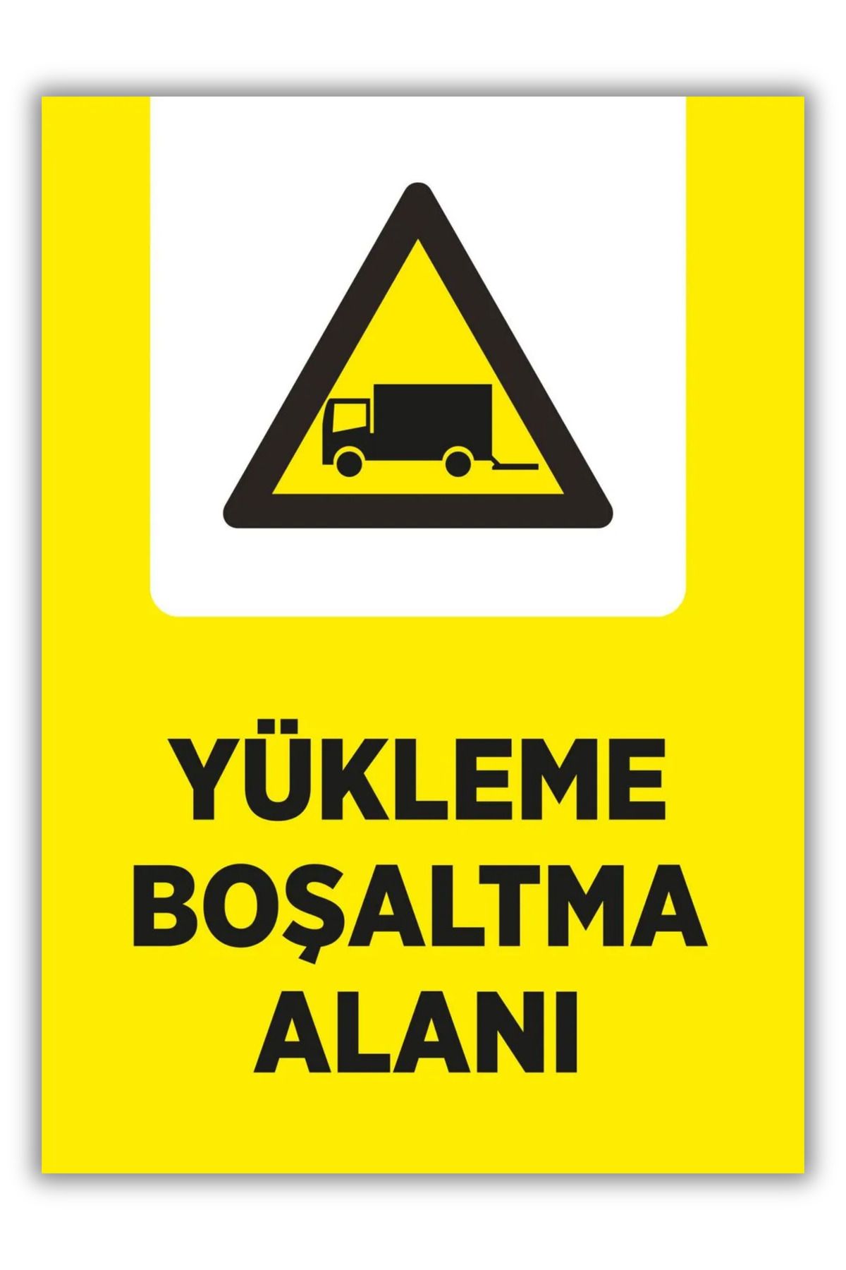 Happynesso-"Loading Unloading Area" Warning Sign 25X35 cm |   Durable Forex Material |   Double Banded 2