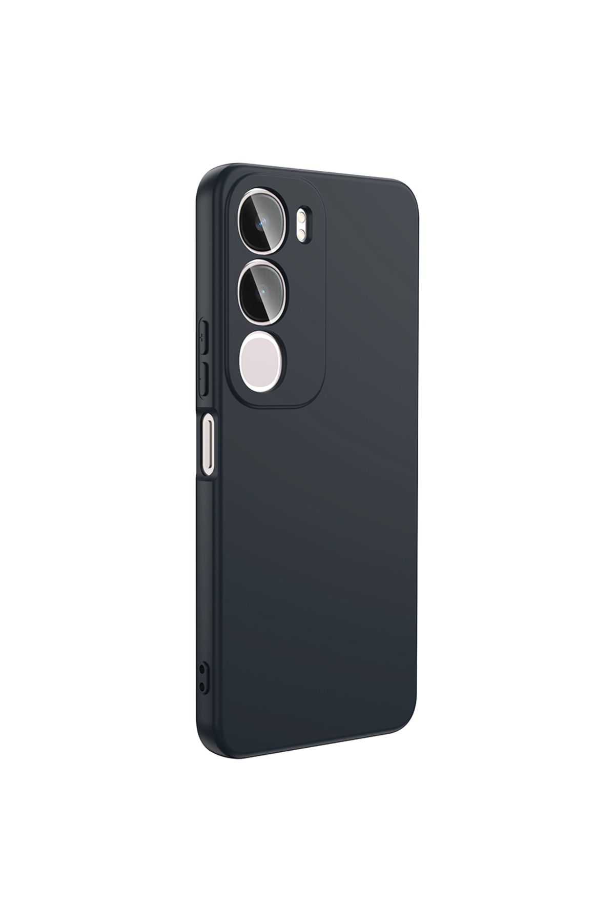 KılıfShop Vivo Y19S uyumlu Kılıf Lansman İçi Kadife Silikon Siyah