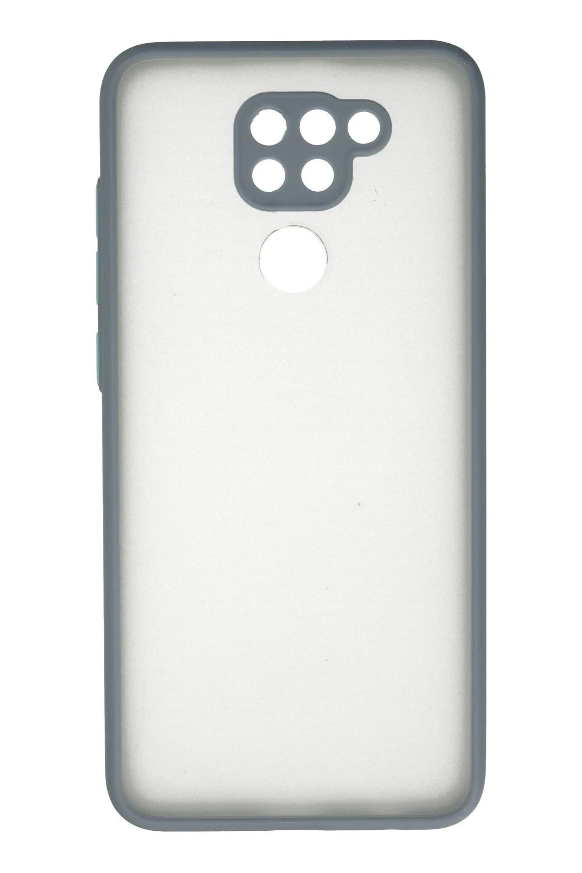 NewFace Xiaomi Redmi Note 9 Kılıf Montreal Silikon Kapak - Gri BSTMY
