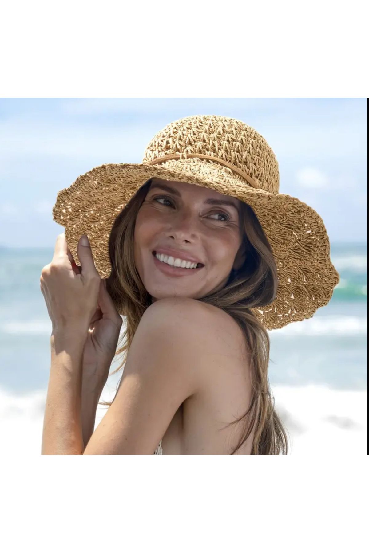 laviyonsa Örme model lüks hasır şapka