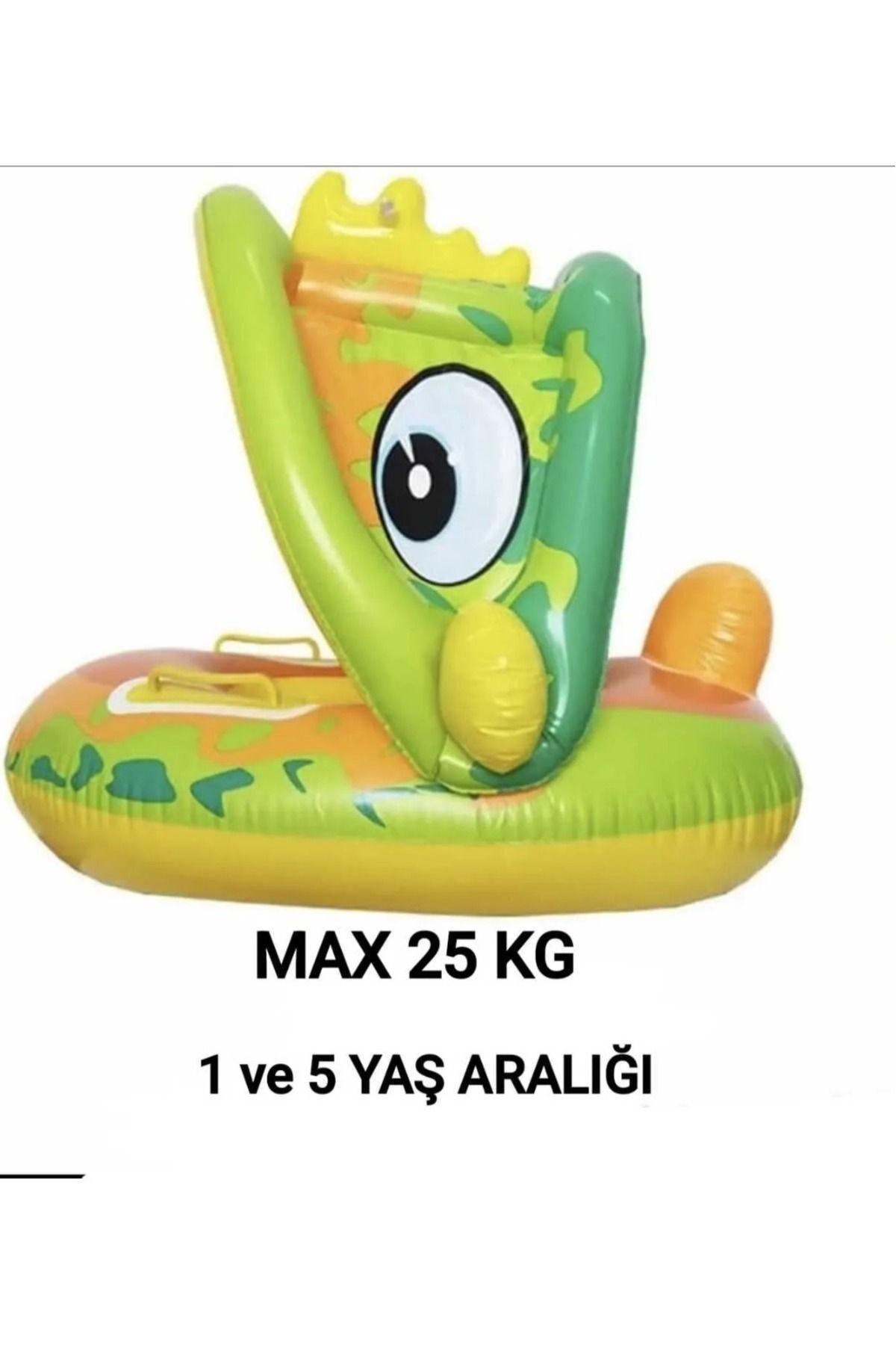 RAMEH Bebek Havuzu Şamandırası Yaş 1-4 Yaş için Dinozor Bebek Yüzme simidi Çıkartmalı Takmalı Deniz Simidi