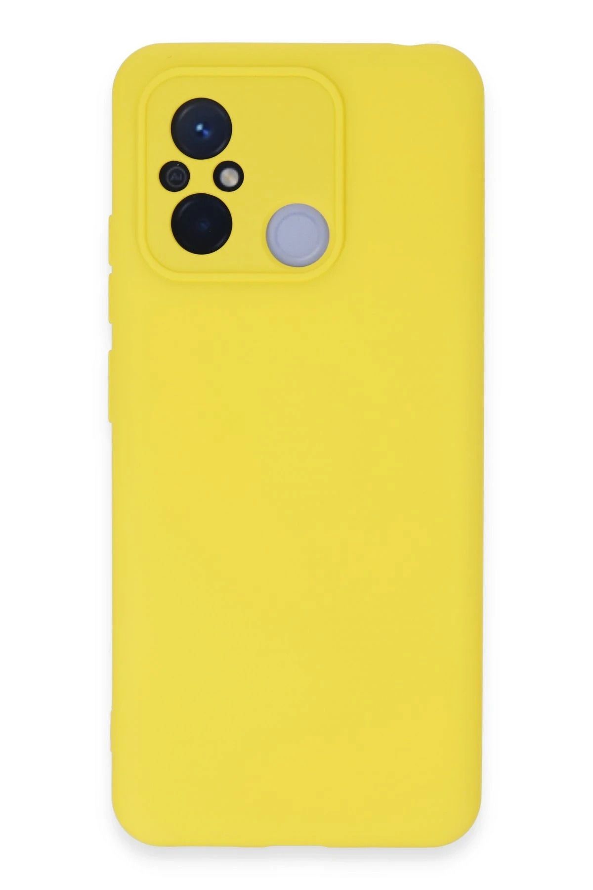 NewFace Xiaomi Redmi 12C Kılıf Nano içi Kadife Silikon - Sarı YNSMR