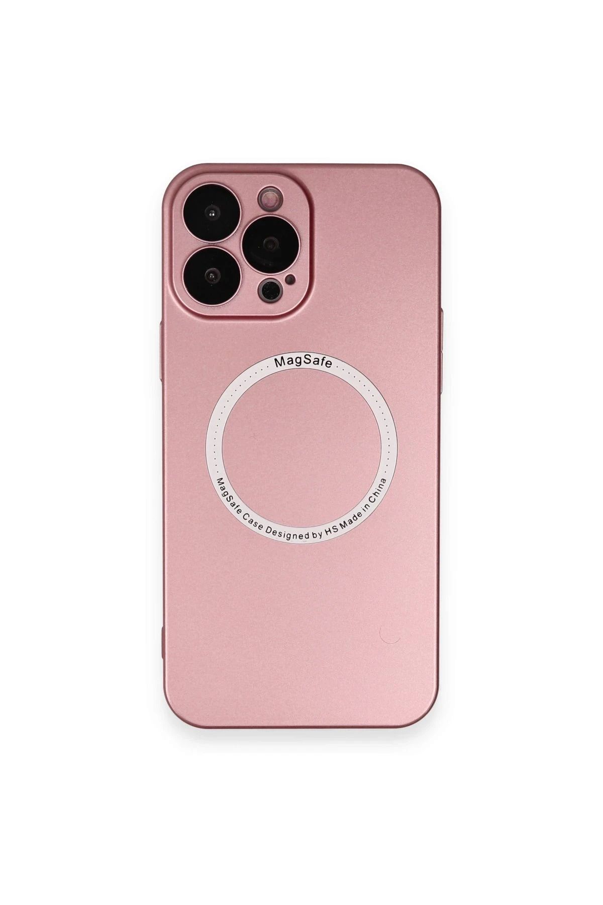 NewFace iPhone 13 Pro Kılıf Jack Magneticsafe Lens Silikon - Rose Gold BSTMY