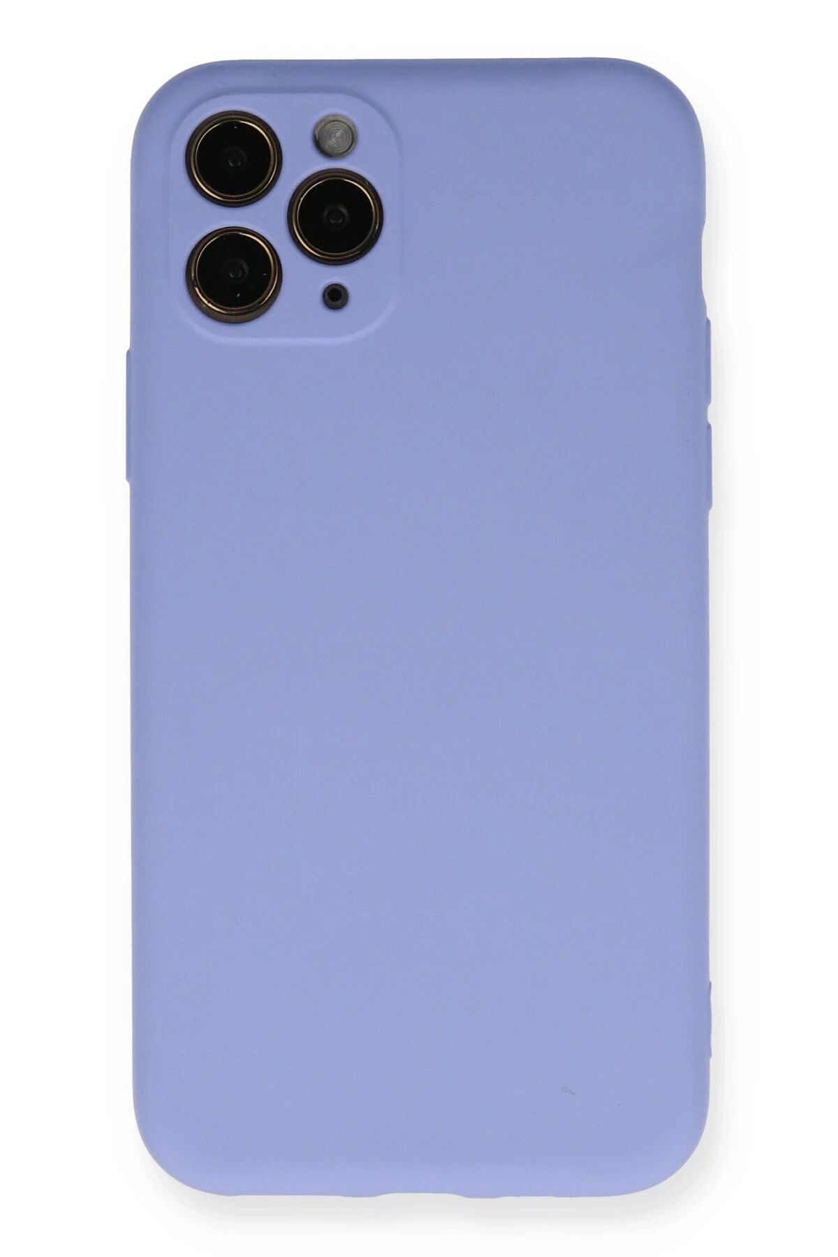 NewFace iPhone 11 Pro Kılıf Nano içi Kadife Silikon- Lila HNZRN
