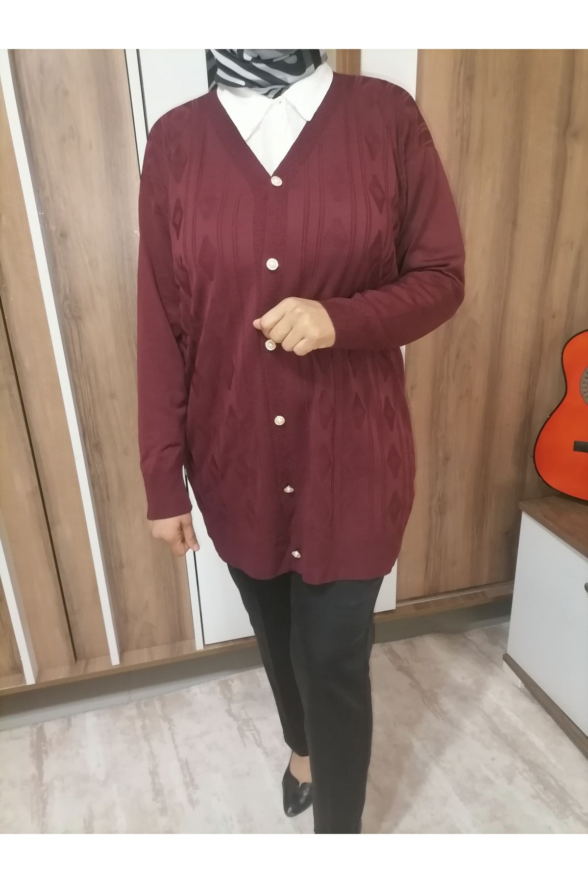 Jose Clothing İnce Tesettür Triko Ceket Yelek