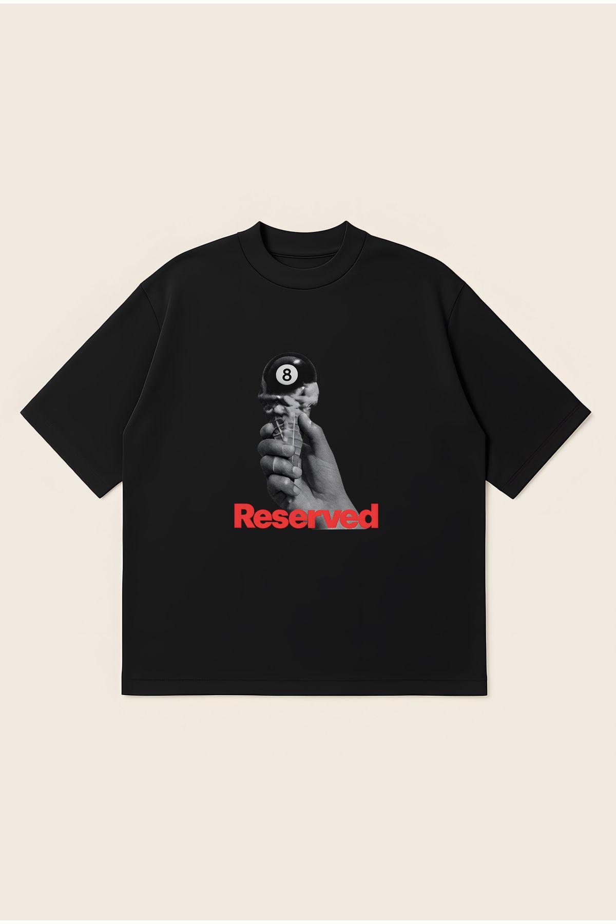 Moon Dancer Reserved Unisex Oversize Baskılı Boxy Fit Kalın Kumaşlı T-shirt