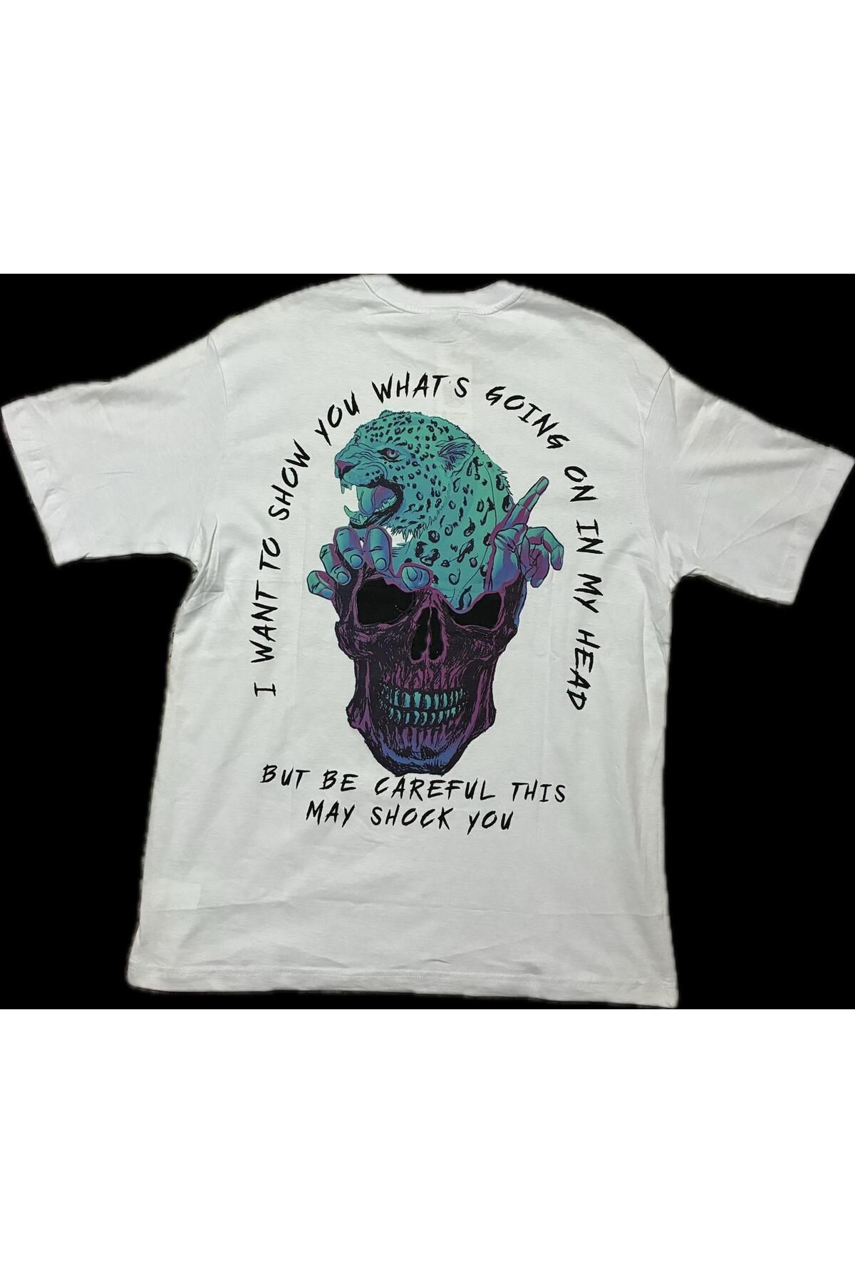 Retro t-shirt bisiklet yaka ön arka baskılı %cotton