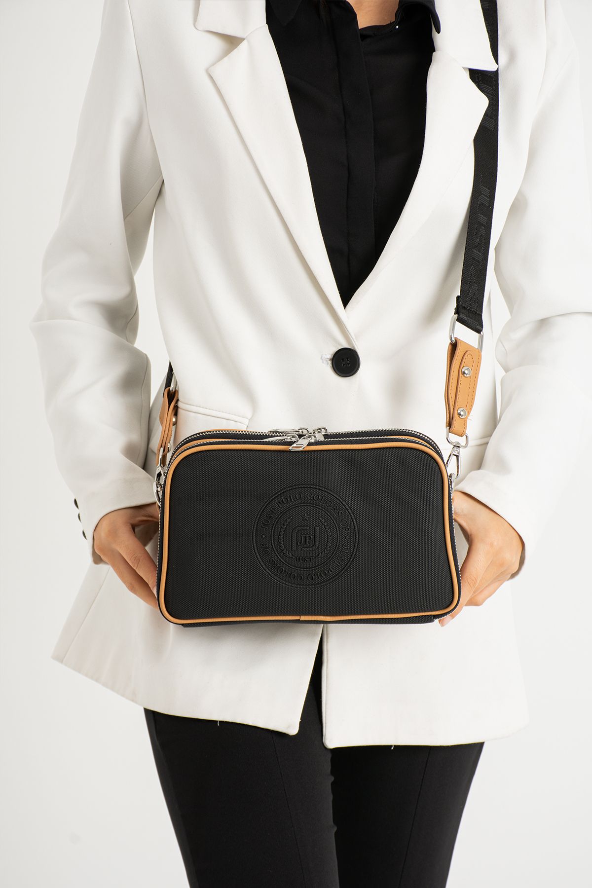 Babydoll Bag Kadın 3 Bölmeli Çapraz Askılı Çanta