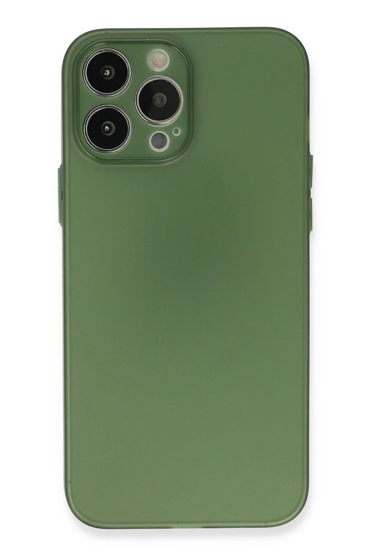 NewFace iPhone 13 Pro Kılıf Silikon - Yeşil FLKRY