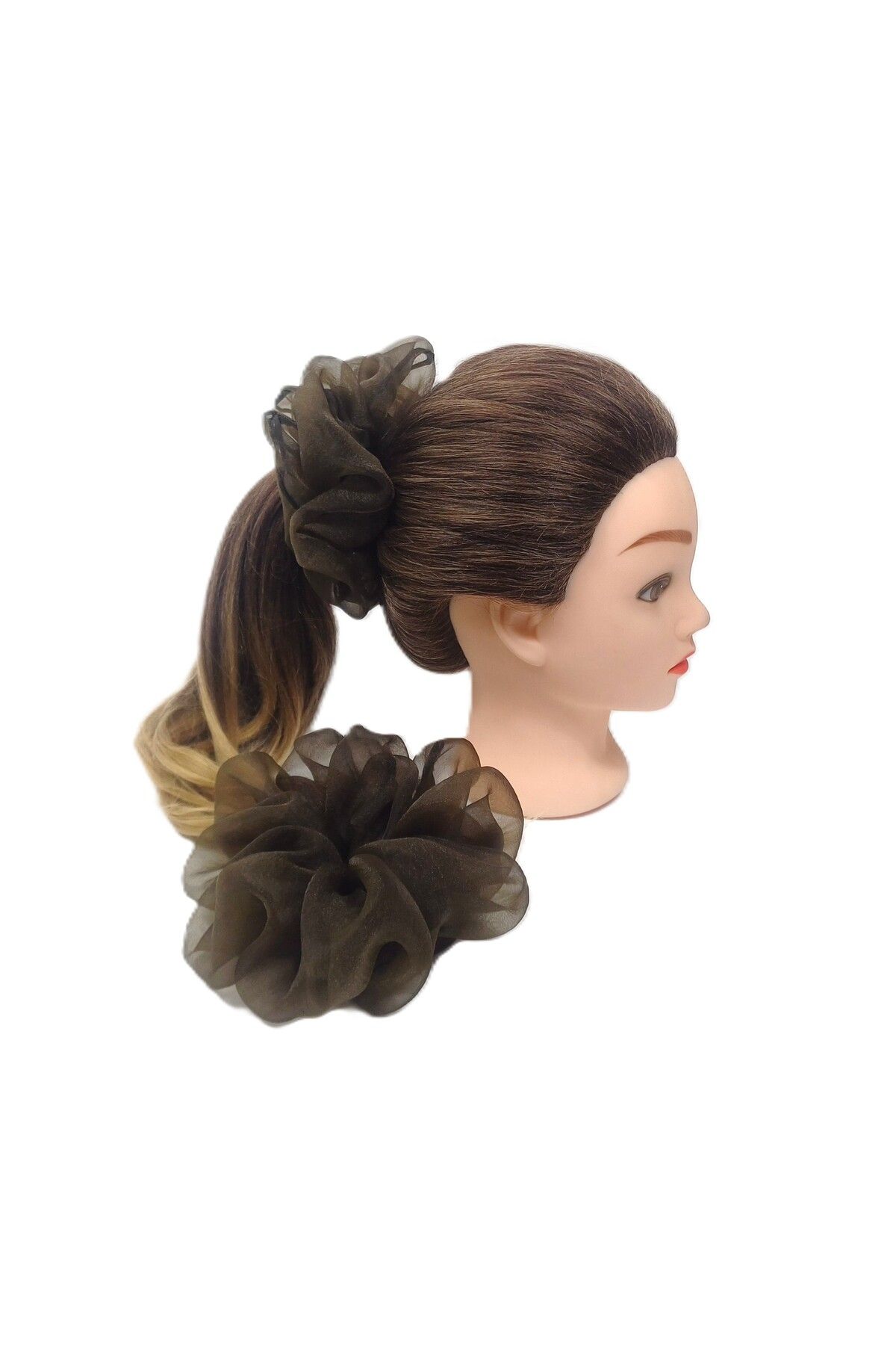 SYAZE Büyük Organze Scrunchie - Yumuşak Dokulu Saç Tokası