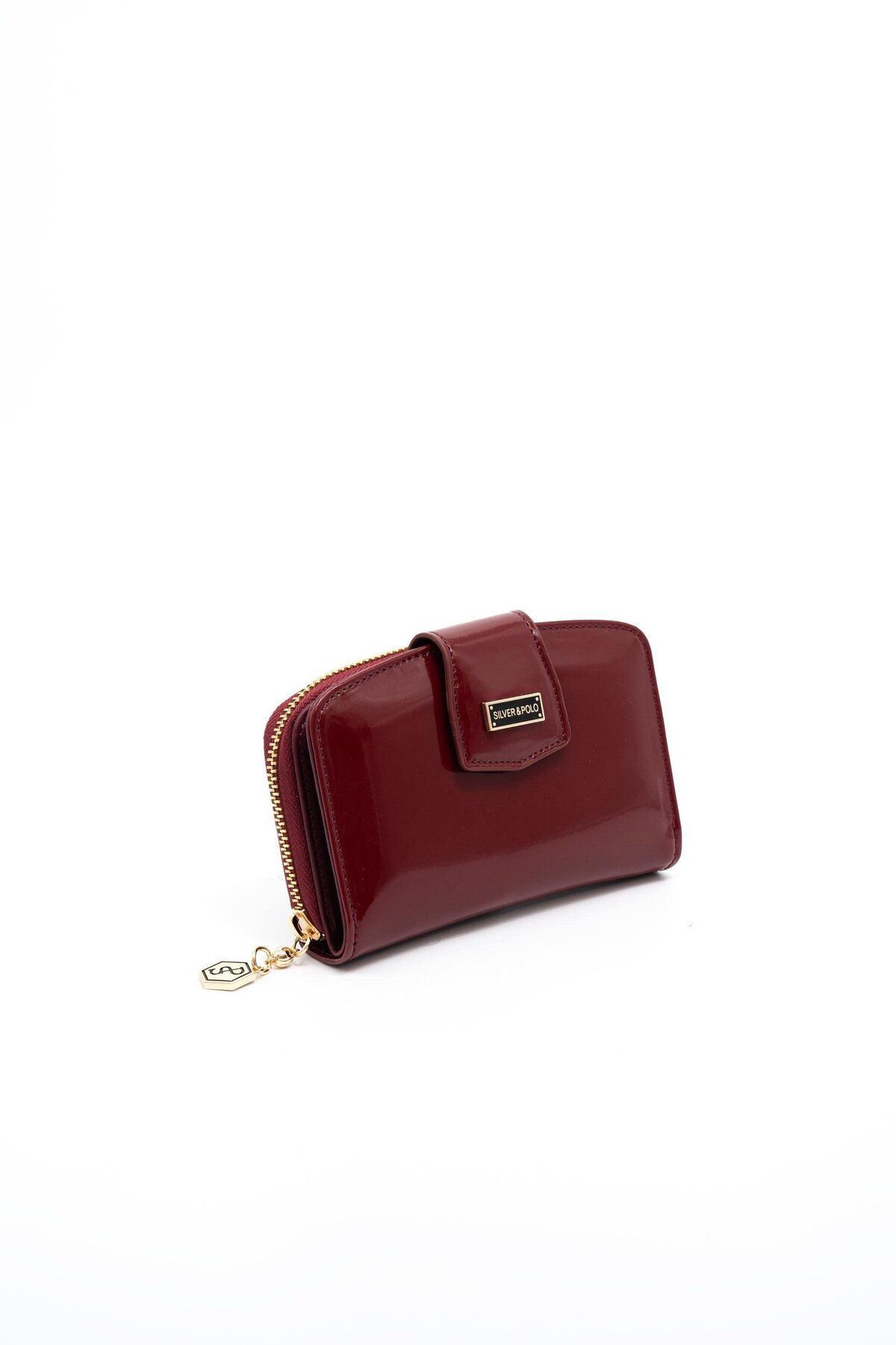 Silver Polo Silver & Polo Bordo Rugan SP874 Kadın Cüzdan & Kartlık