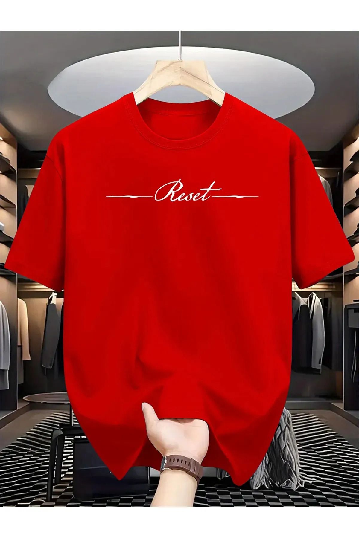 FeaR LeeS Reset Baskılı Oversize T-shirt
