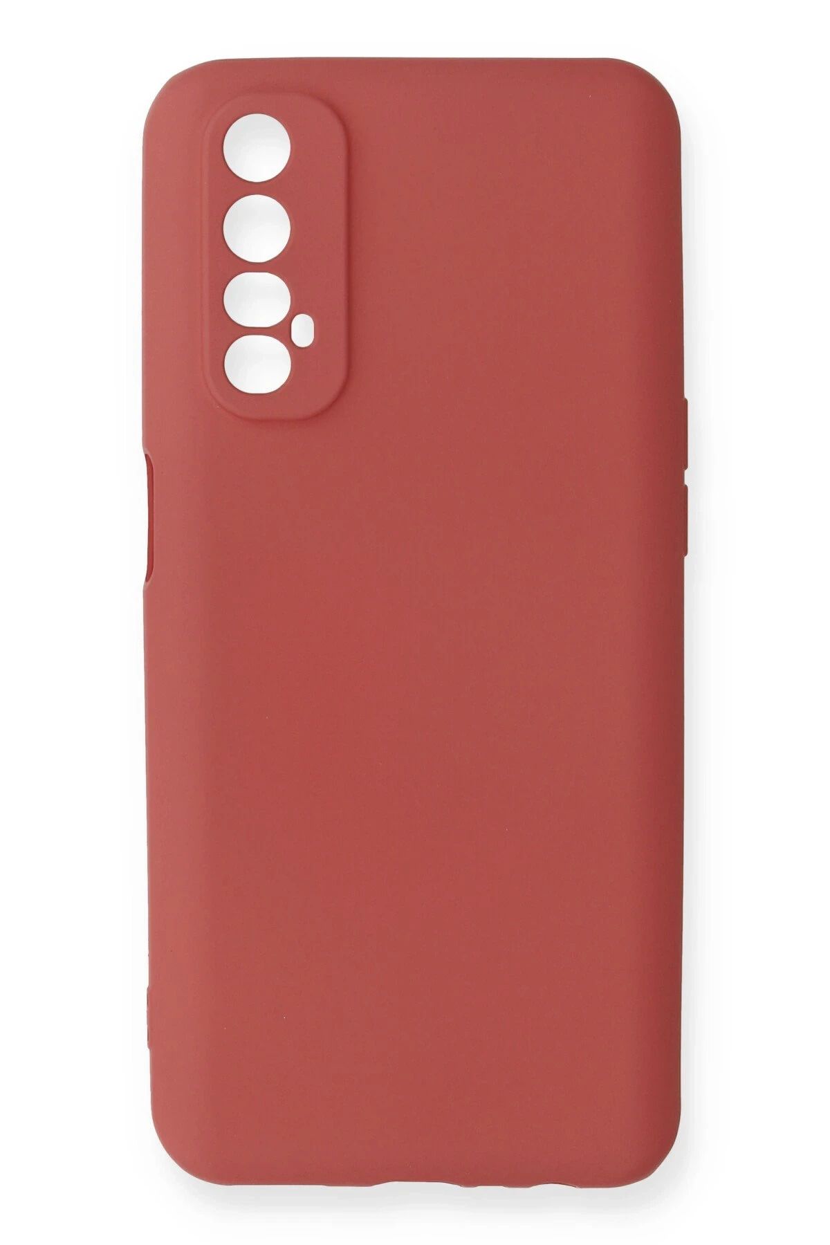 NewFace Realme 7 Kılıf First Silikon - Kiremit JOJUA
