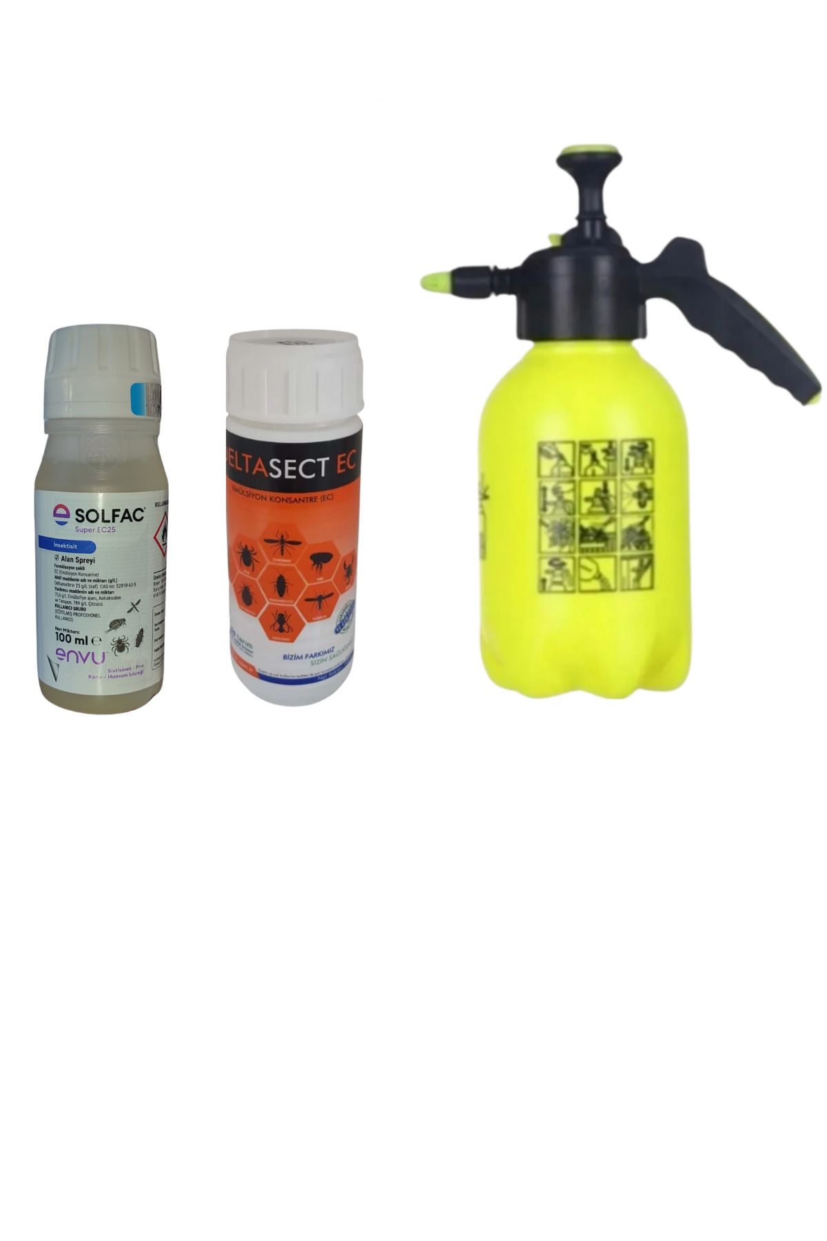 SİSTARIM DeltaSect 100ML/Solfac100ML/ Kokulu Haşere Böcek İlaçları/2LT İlaç Pompası