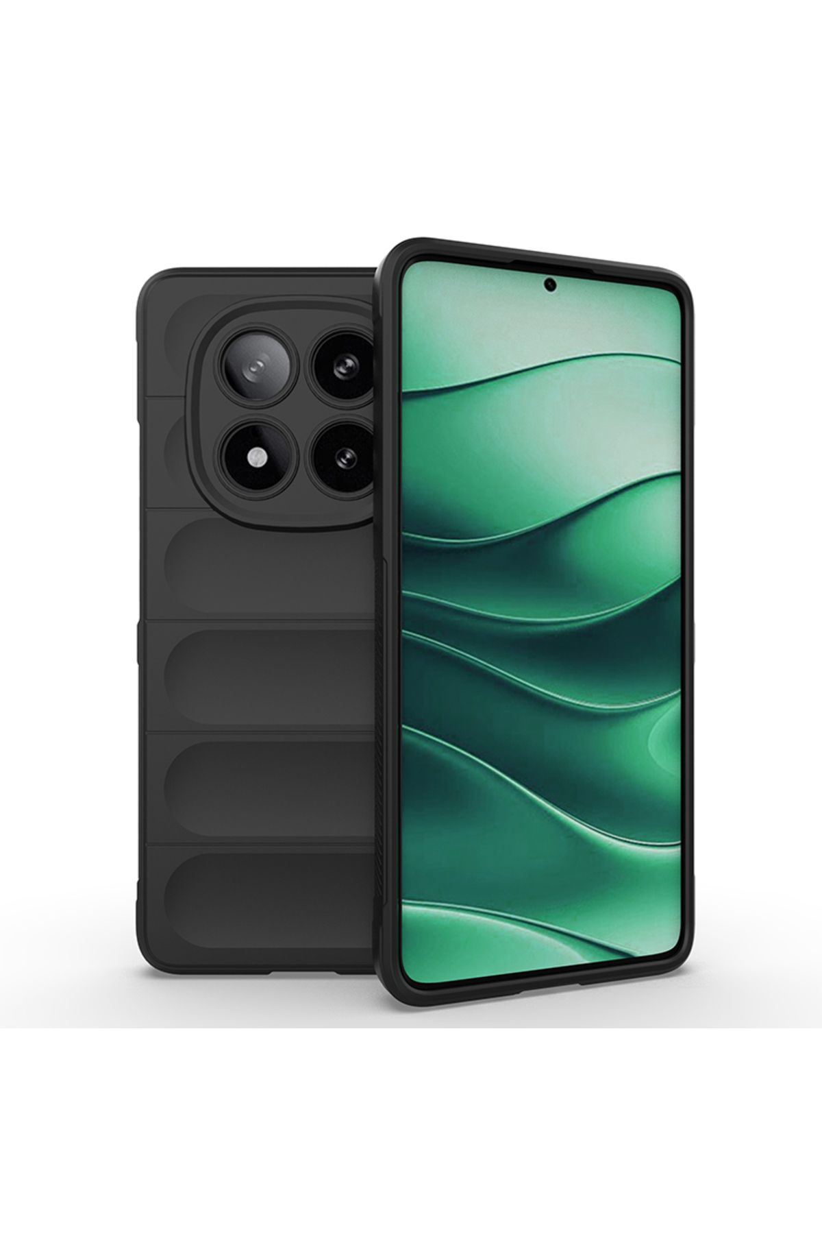 Başkenttekno Xiaomi Poco X7 Kılıf Esnek TPU Oyuklu Arka Yüzey Tasarımlı Etnik Silikon Kapak