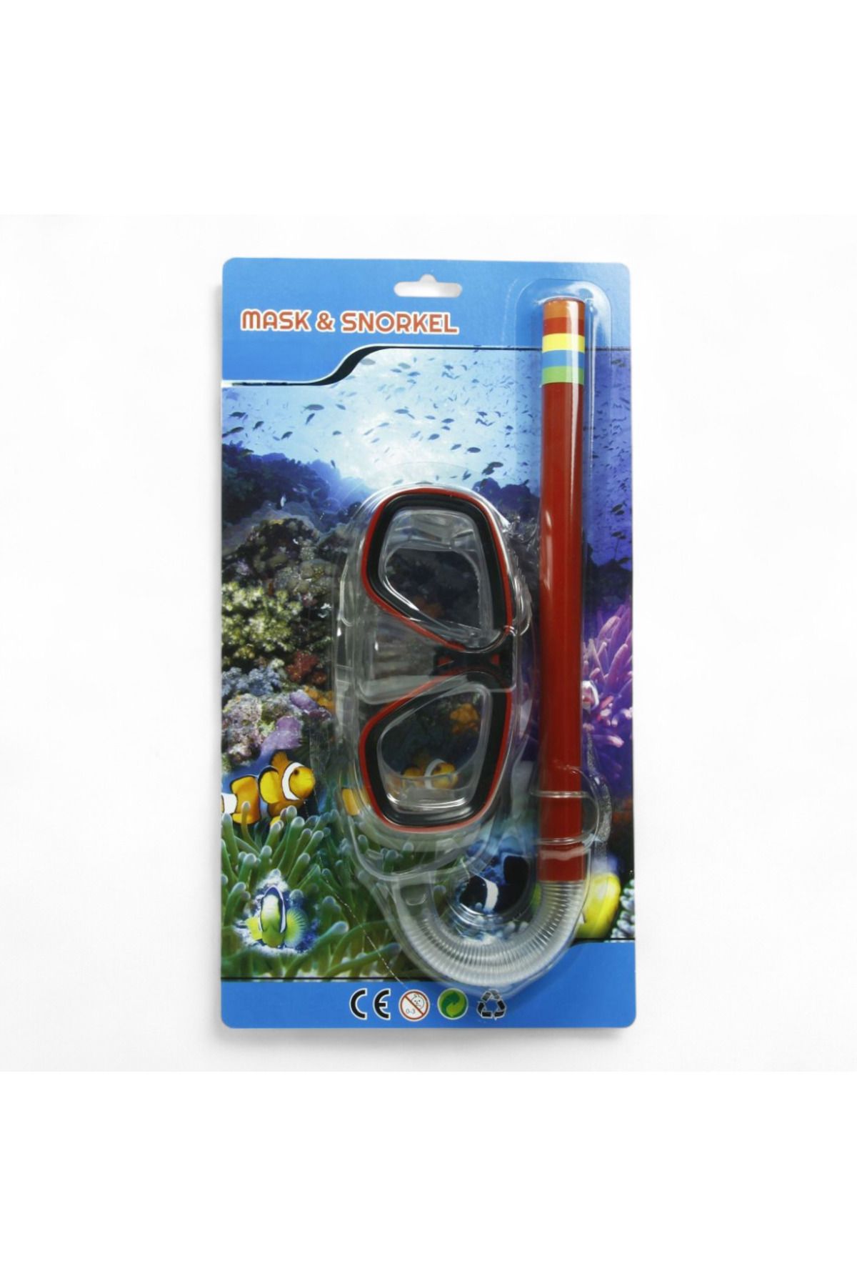 Peda Toy Kartela Yüzücü Maskesi Şnorkel Seti