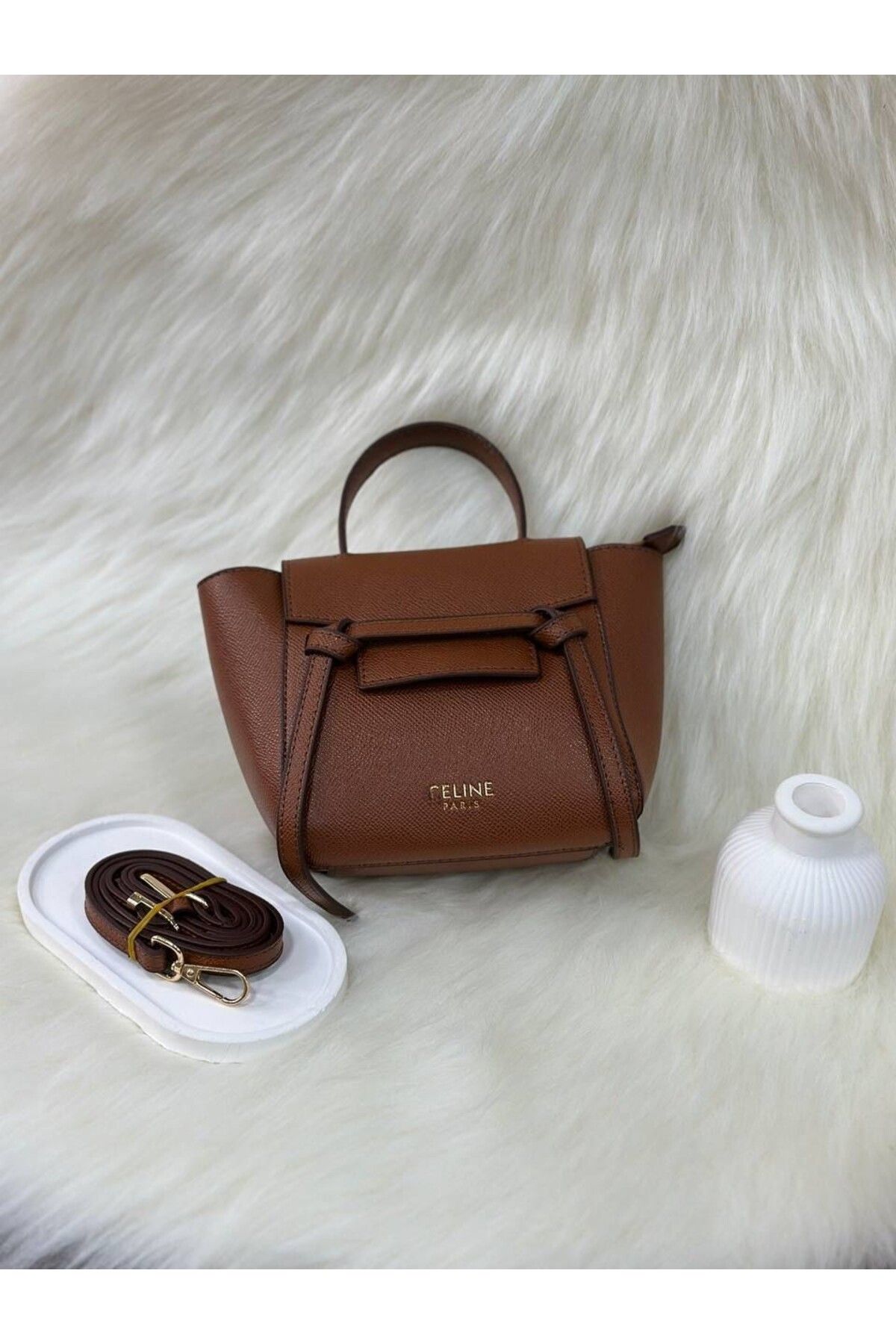 LEAUDER WOMEN ANNELER GÜNÜNE ÖZEL ASKILI ŞIK HEDİYE PAKETLİ EL VE OMUZ ÇANTASI