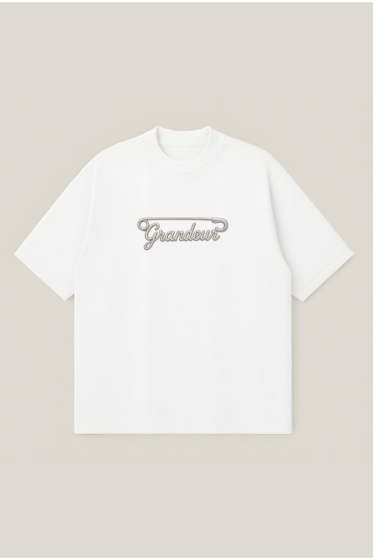 Moon Dancer Grandeur Unisex Oversize Baskılı Boxy Fit Kalın Kumaşlı T-shirt