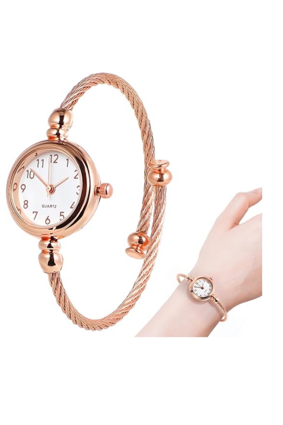 veira Rose Gold Oval Vintage Kadın Saati