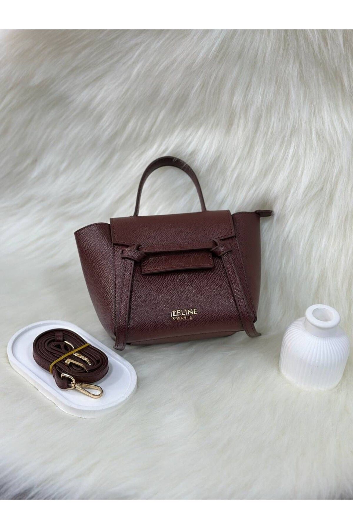 LEAUDER WOMEN ANNELER GÜNÜNE ÖZEL ASKILI ŞIK HEDİYE PAKETLİ EL VE OMUZ ÇANTASI