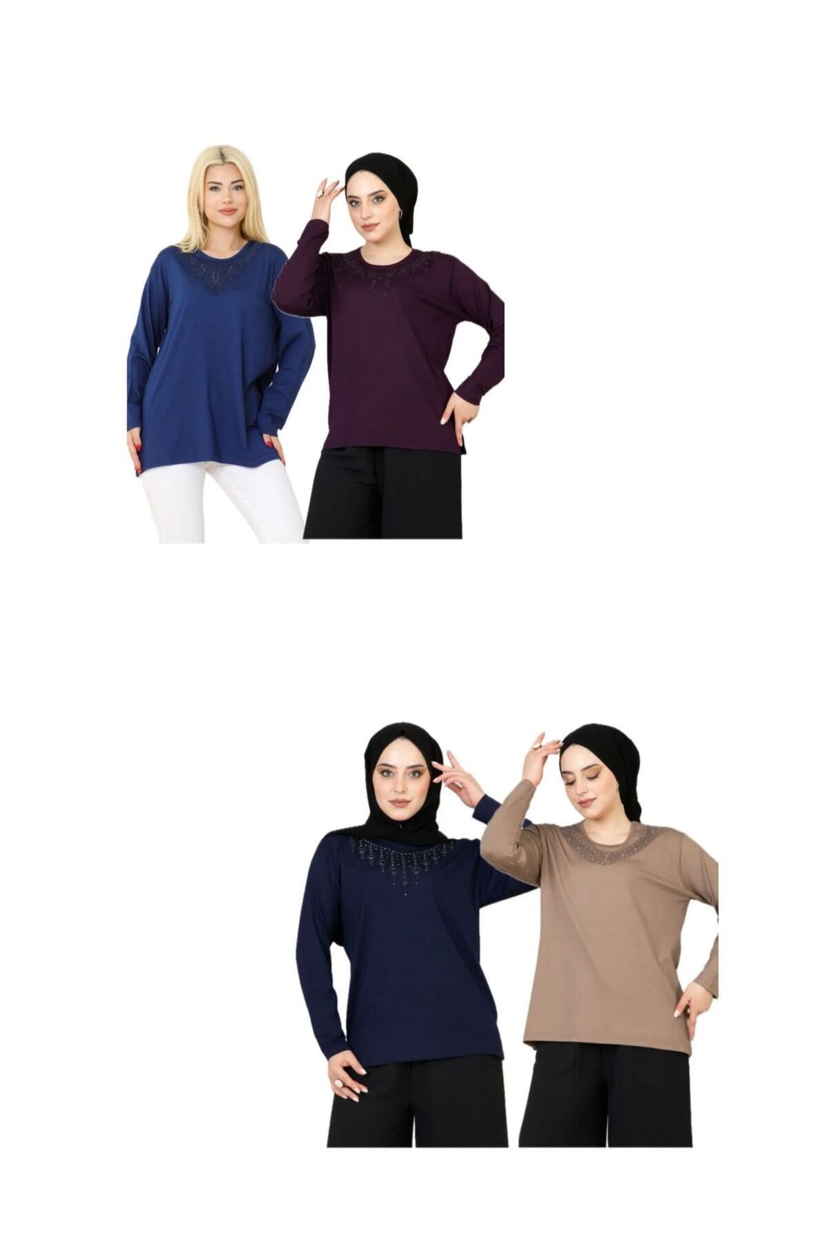 Nacar Kadın 4'lü işlemeli anne penye (anneler gününe özel)